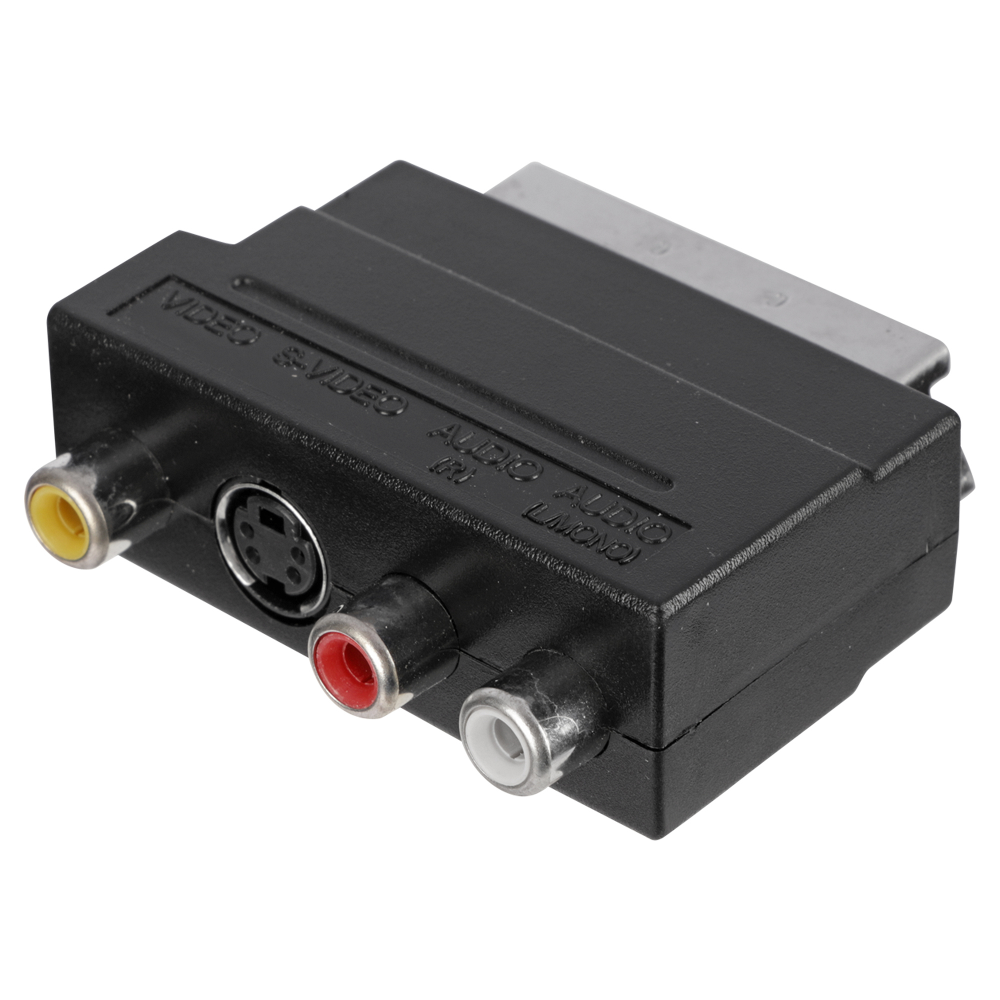 Q-LINK SCART ADAPTER - MET SCHAKELAAR - SCART/3RCS/SVHS