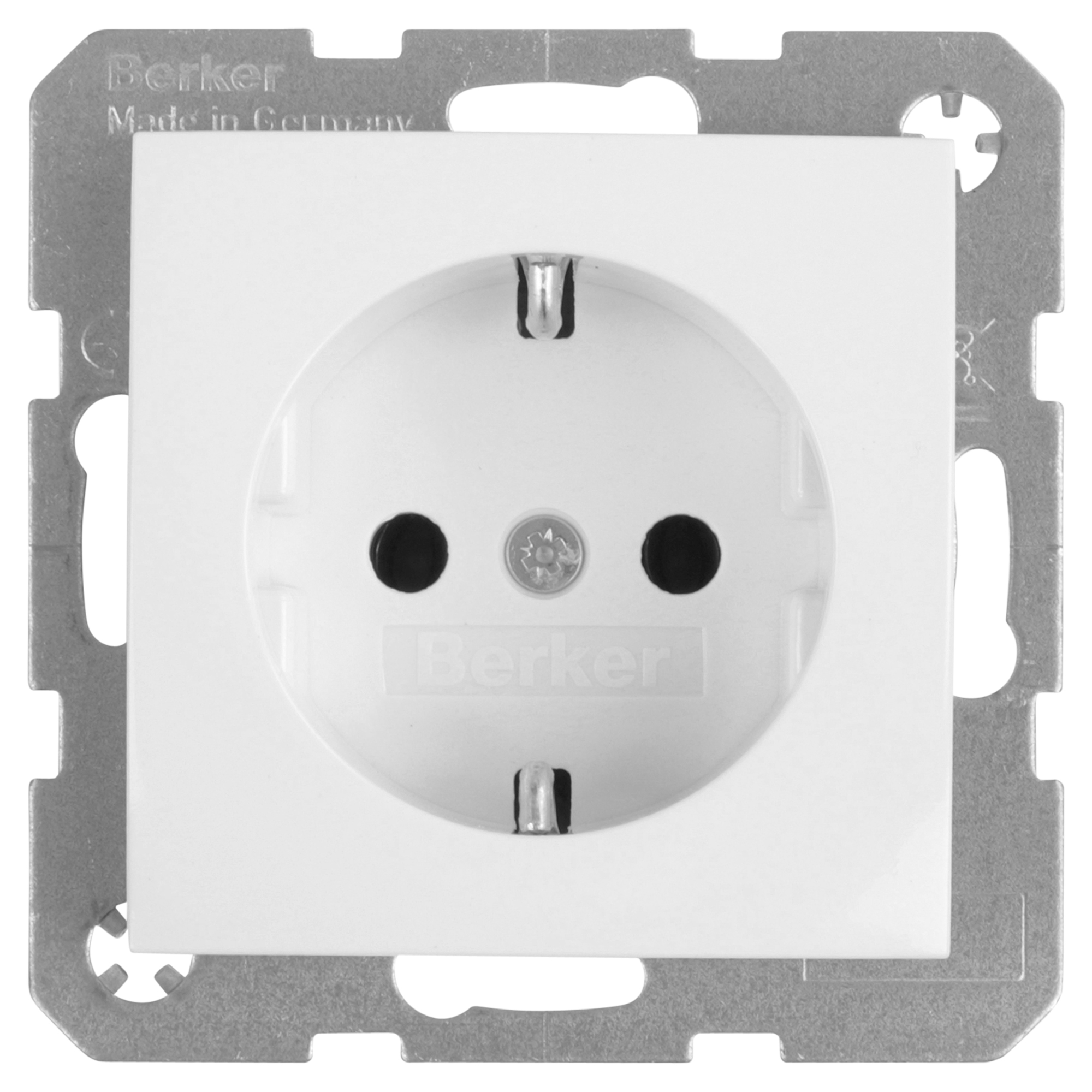 BERKER S1 CONTACTDOOS - INBOUW - 1-VOUDIG - RANDAARDE - POLARWIT