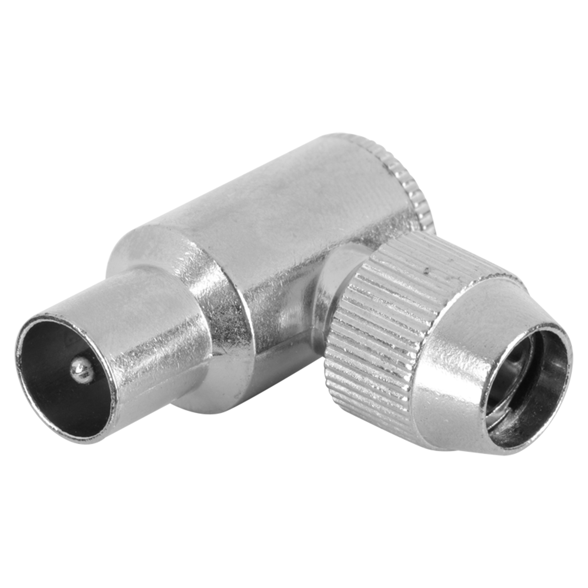Q-LINK COAX STEKKER - HAAKS - MALE - METAAL