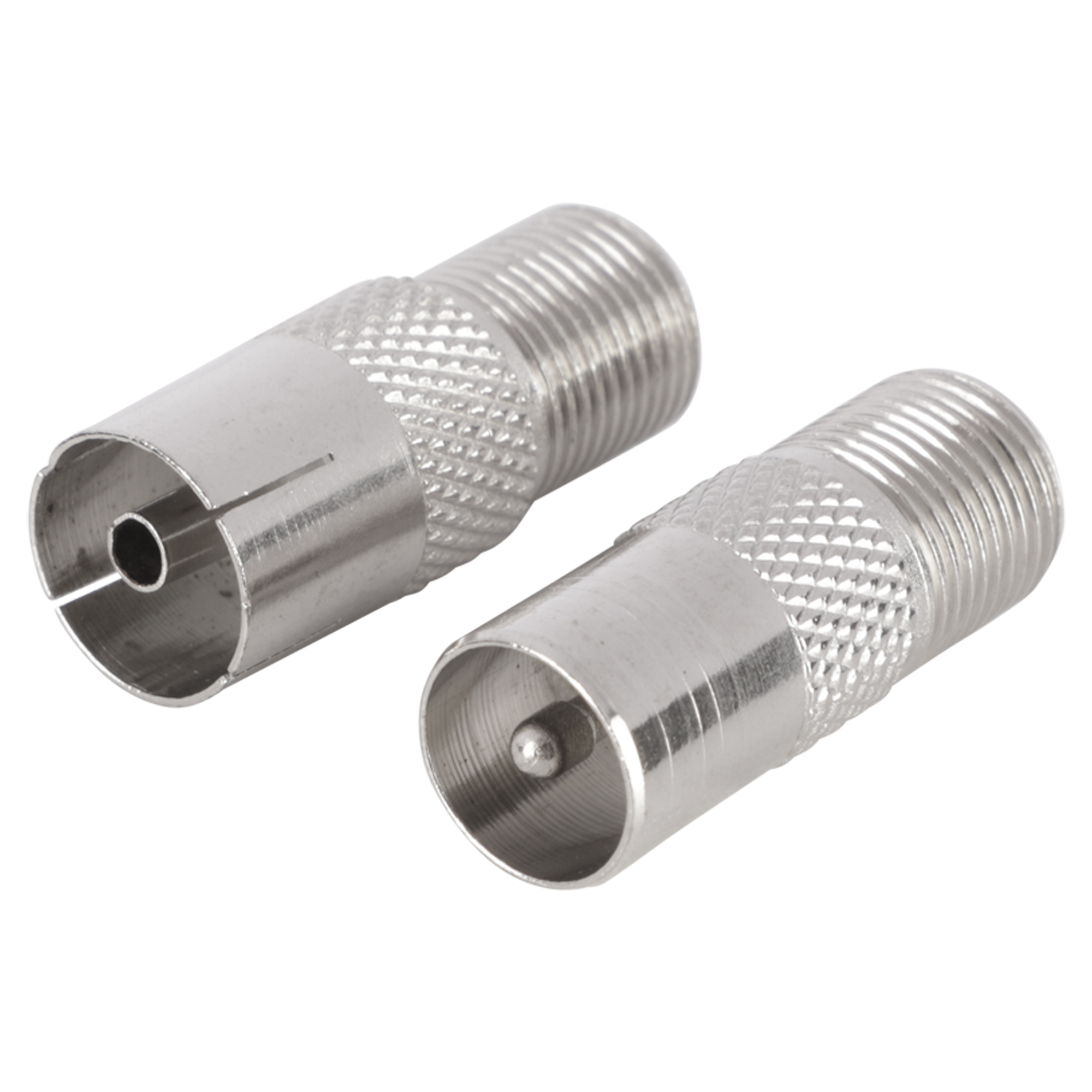 Q-LINK COAX ADAPTER - 1 MALE/F-CONNECTOR - 1 FEMALE/F-CONNECTOR - BUITEN DRAADS