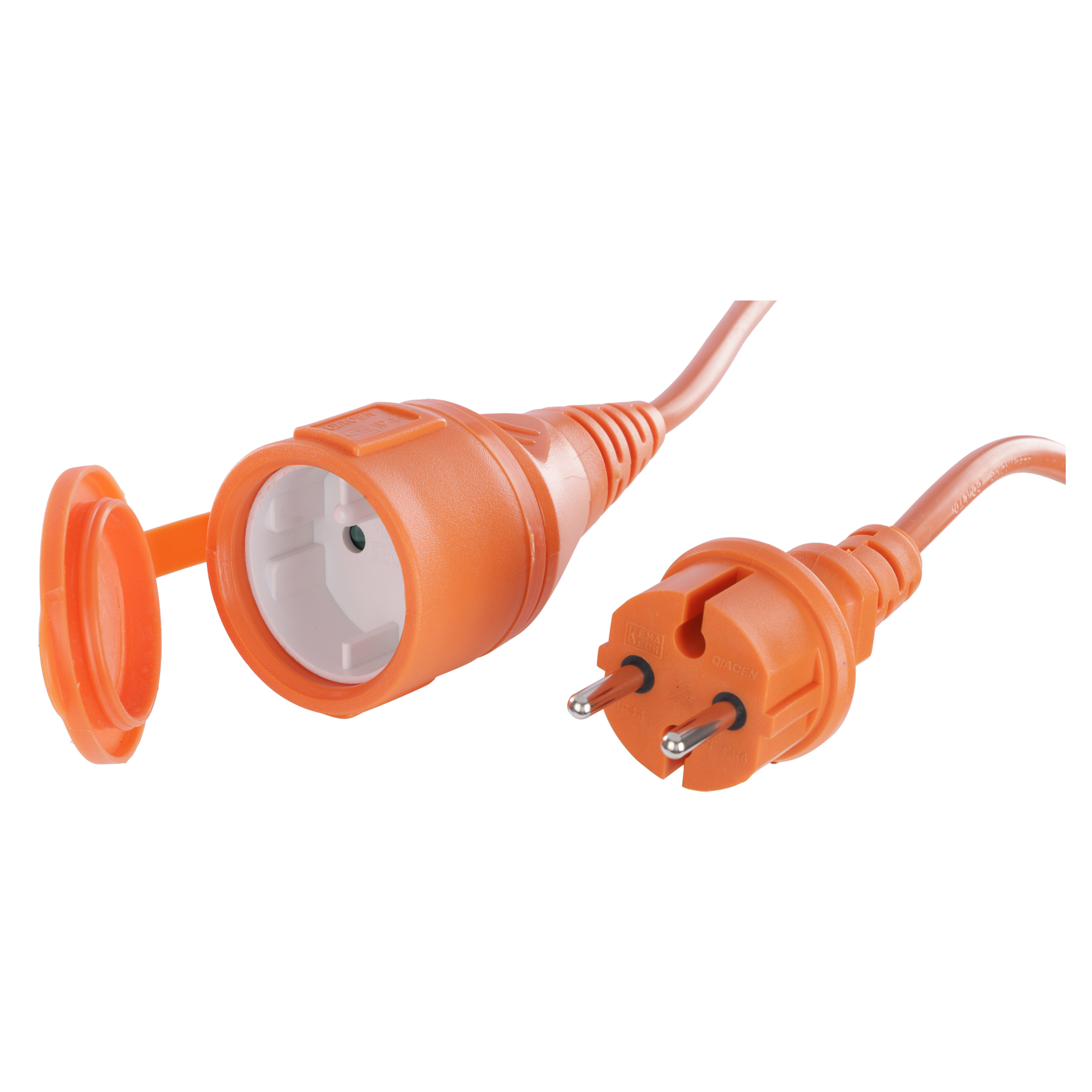 Q-LINK VERLENGSNOER - IP44 - 2 X 1.5 MM² - 12 M - ORANJE