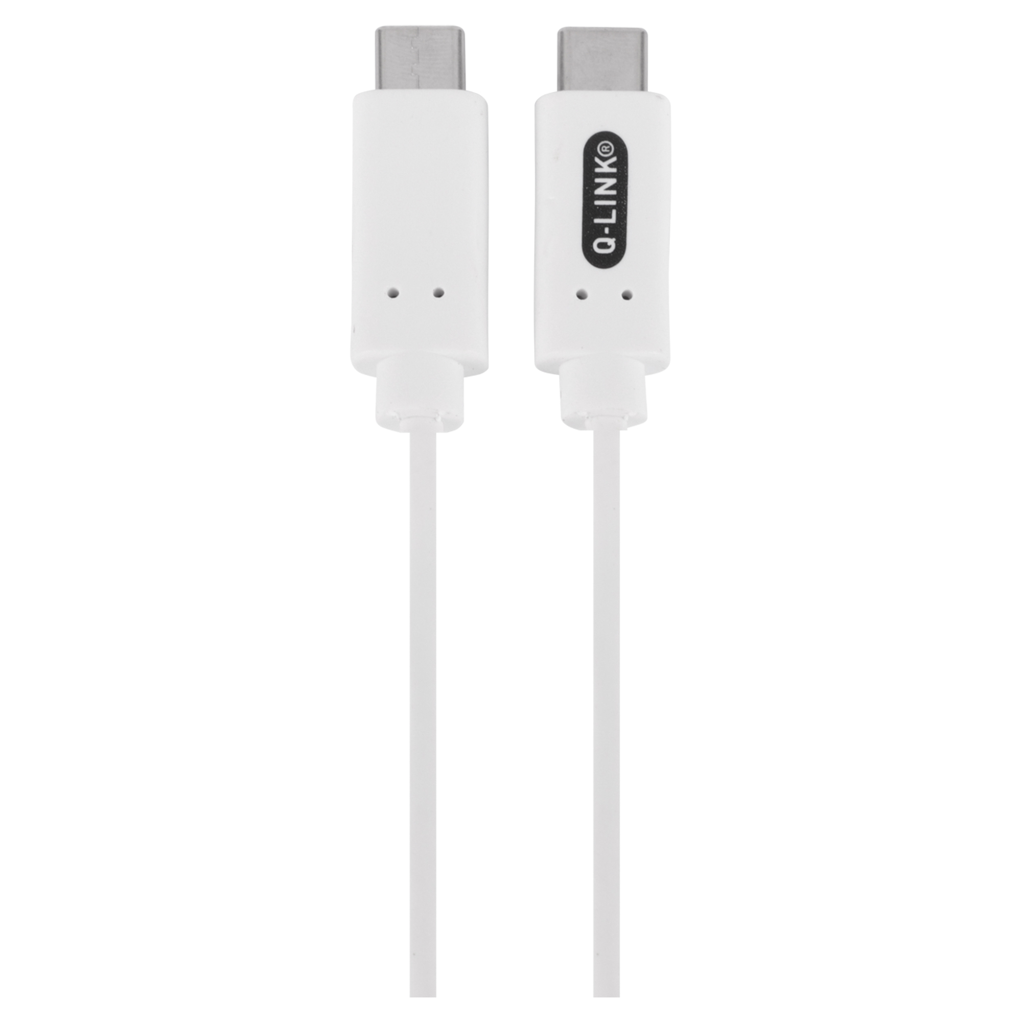 Q-LINK DATAKABEL - TYPE-C/TYPE-C - MFI - WIT - 1.5 M