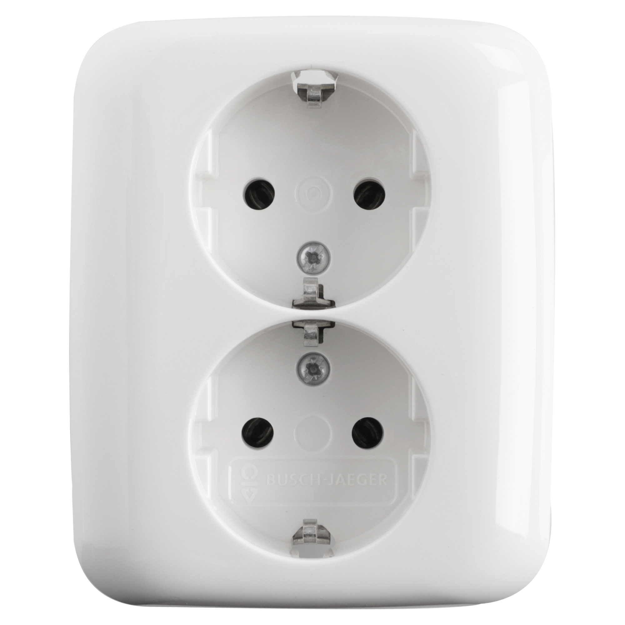 BUSCH-JAEGER REFLEX CONTACTDOOS - INBOUW - 2-VOUDIG - RANDAARDE - POLARWIT