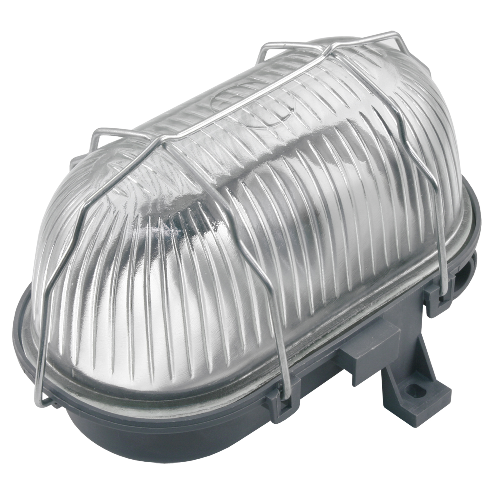 Q-LINK BULLIE - OVAAL - MAX 60W - SPATWATERDICHT - GRIJS