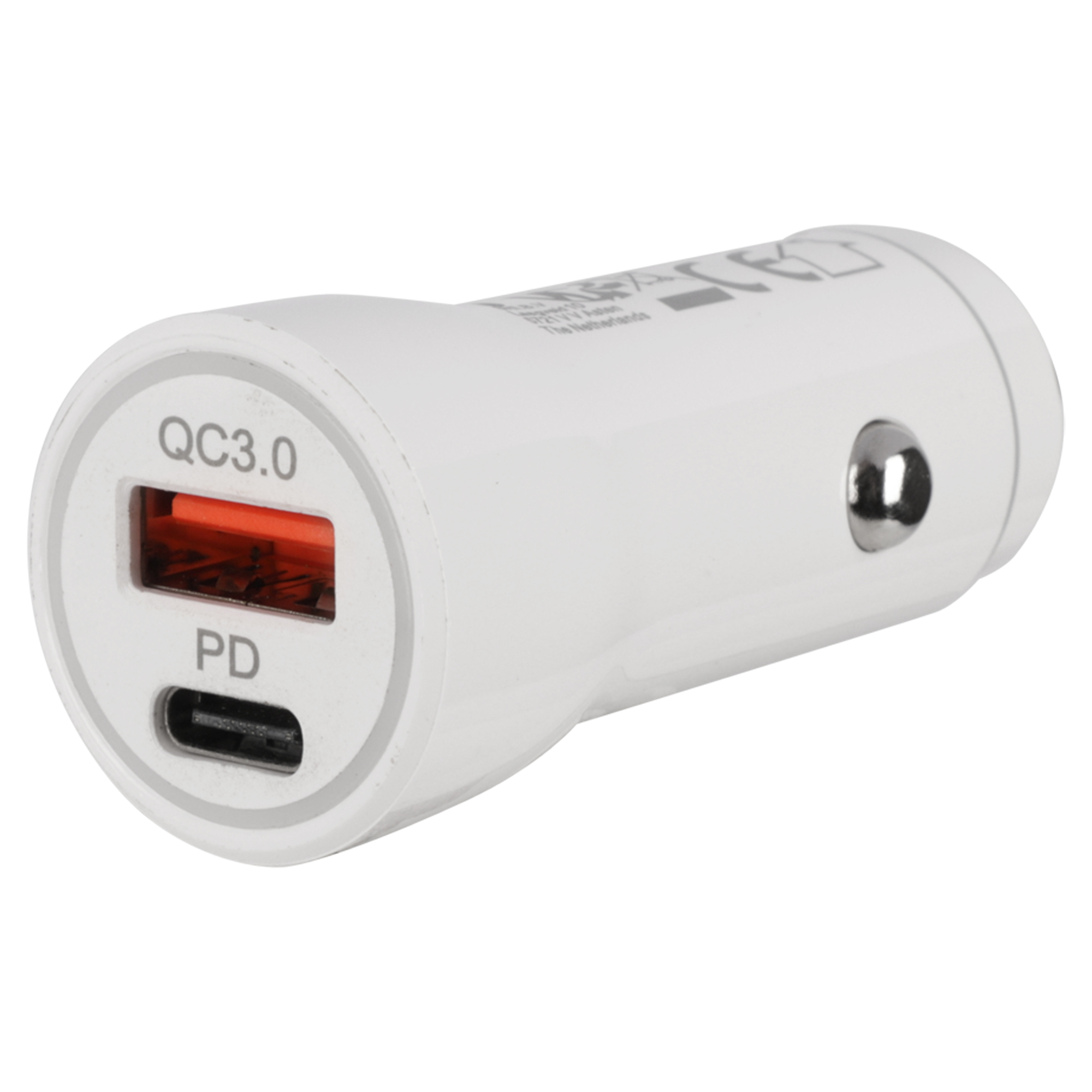 Q-LINK AUTOLADER - DUO - QC/PD - 20W - WIT