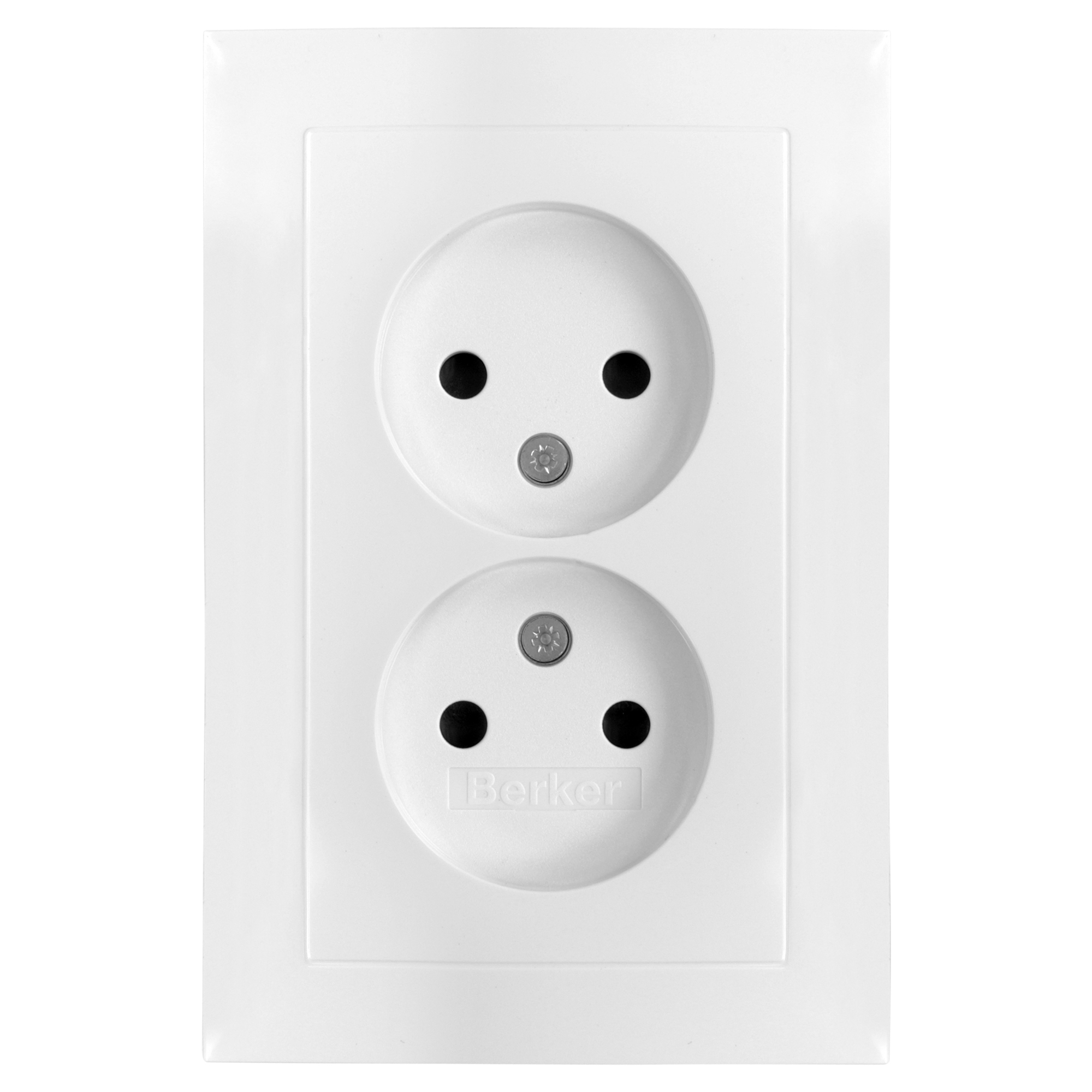 BERKER S1 CONTACTDOOS - INBOUW - 2-VOUDIG - POLARWIT