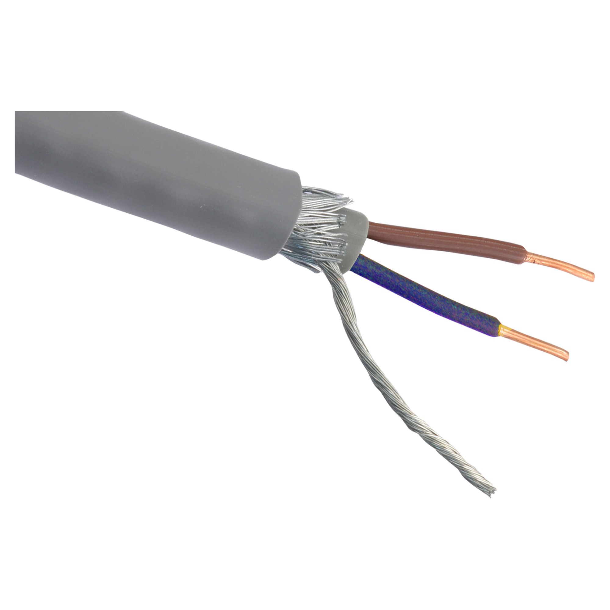 GRONDKABEL - XMVK-AS - 2 X 2.5 MM² - 5 M - GRIJS