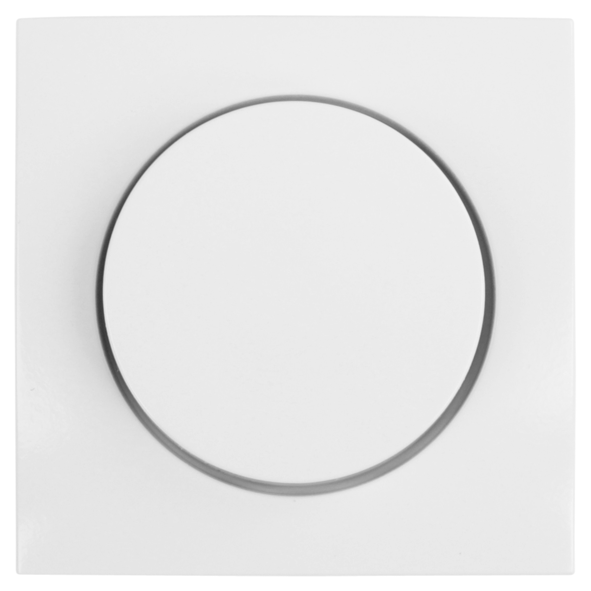 BERKER S1 CENTRAALPLAAT - MET KNOP - TBV DIMMER - POLARWIT
