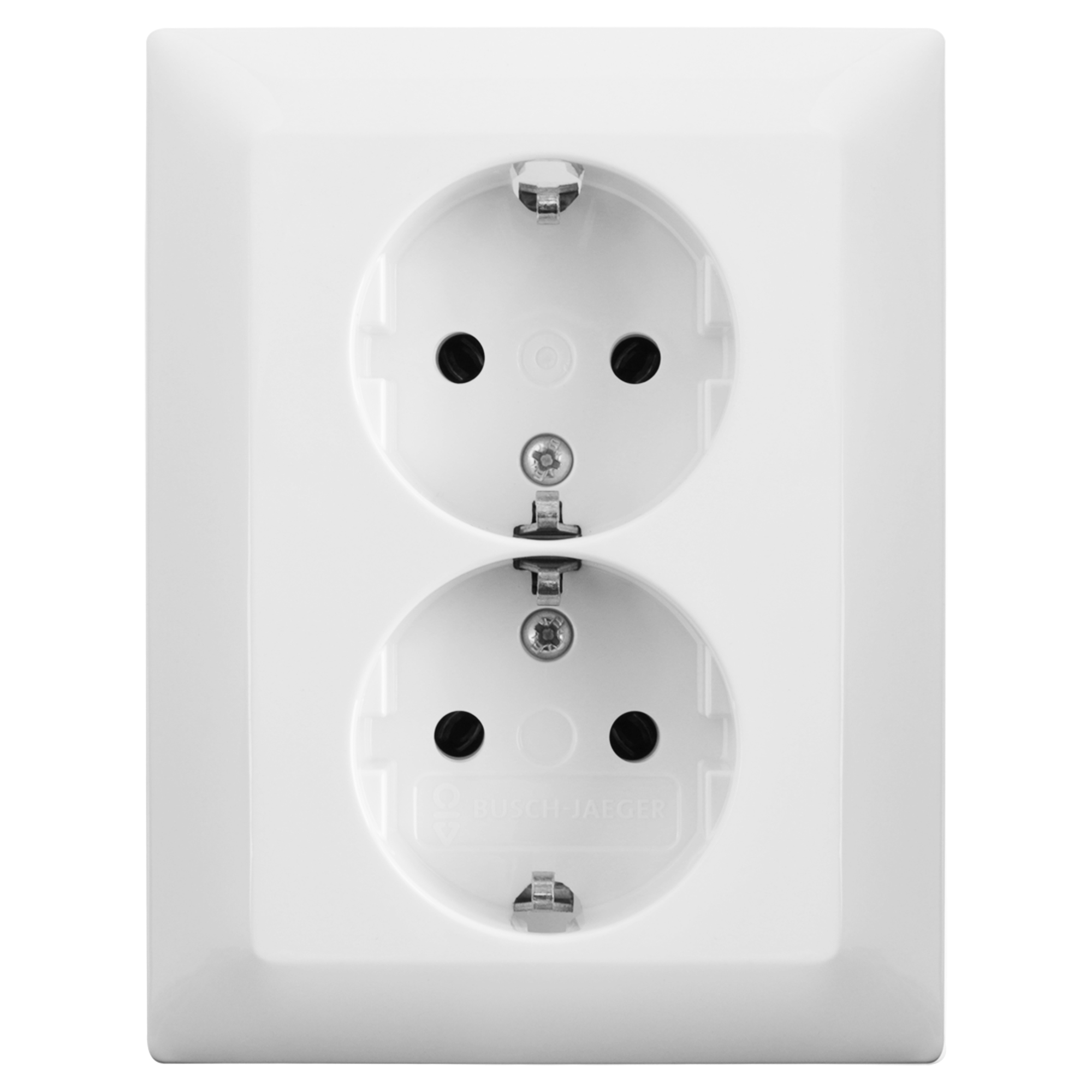 BUSCH-JAEGER BALANCE CONTACTDOOS - INBOUW - 2-VOUDIG - RANDAARDE - POLARWIT