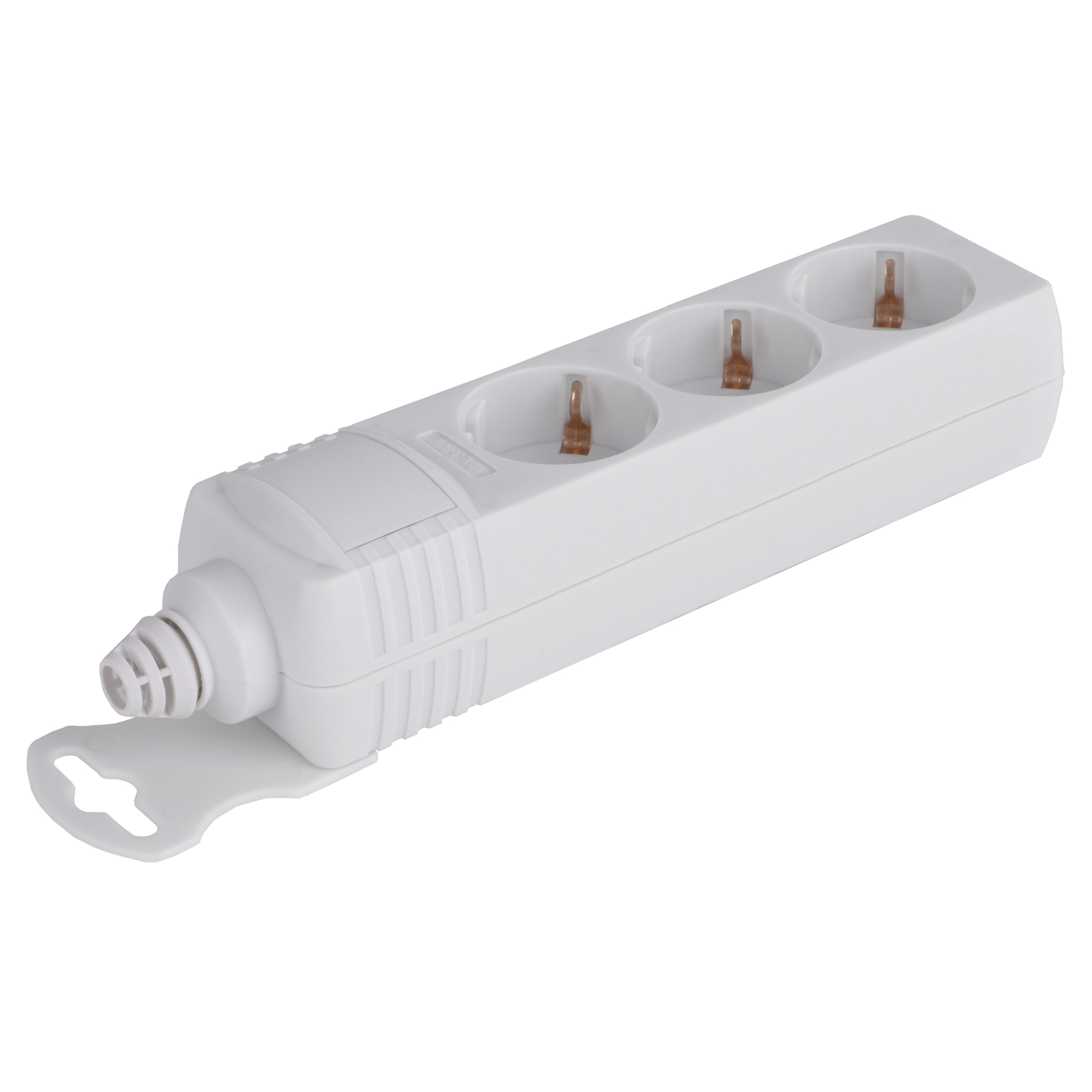 Q-LINK STEKKERDOOS - INSTALLATIE - 3-VOUDIG - RANDAARDE - WIT
