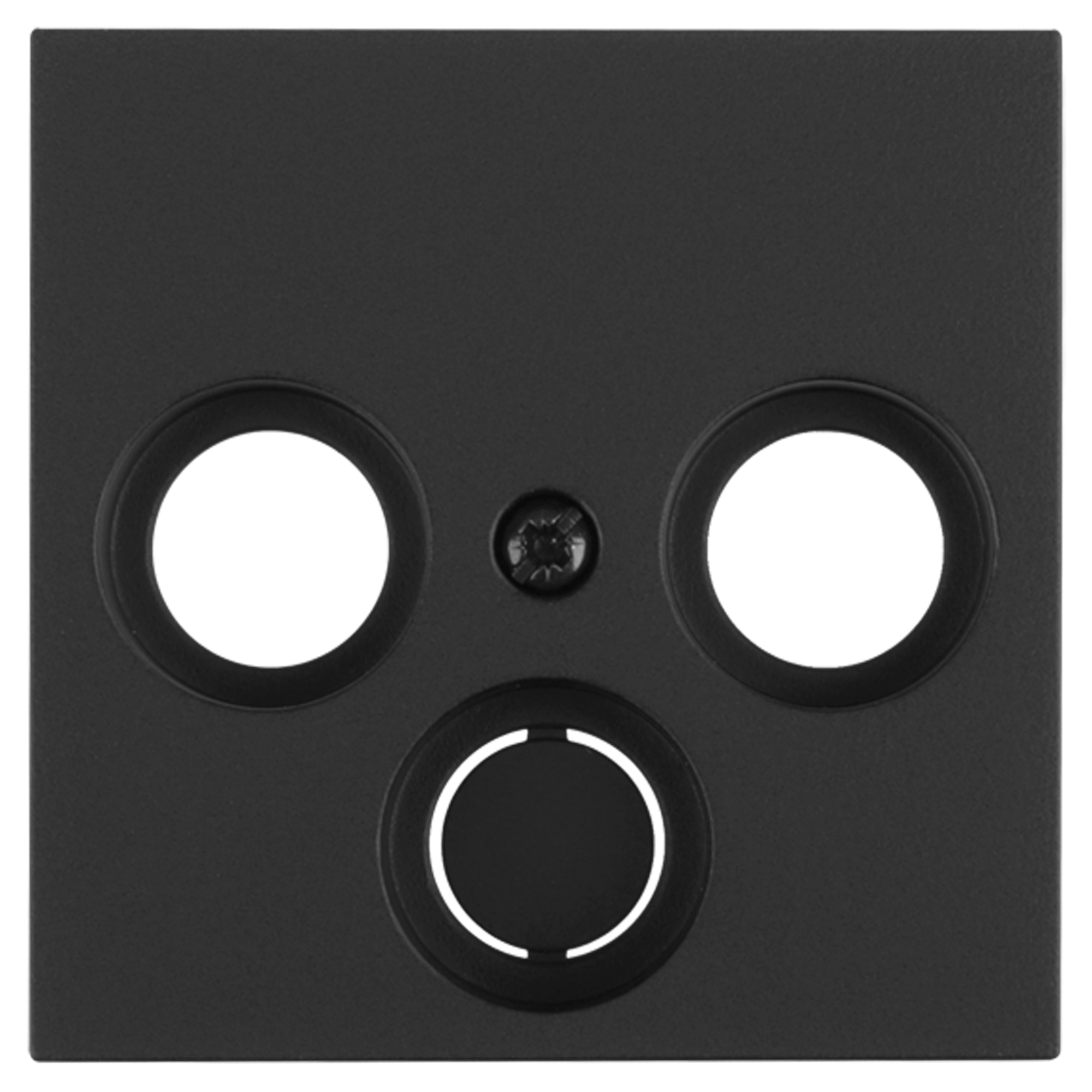 GIRA E2 CENTRAALPLAAT - RADIO/TV - ZWART