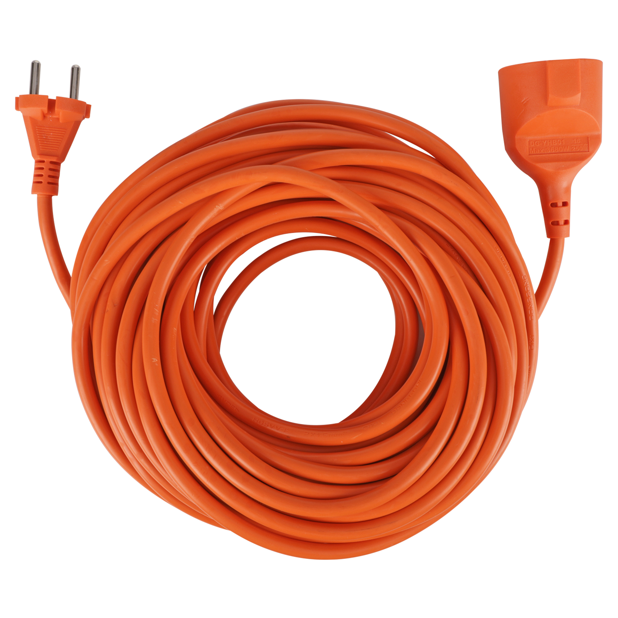 Q-LINK VERLENGSNOER - 2-POLIG - 2 X 1.0 MM² - 20 M - ORANJE