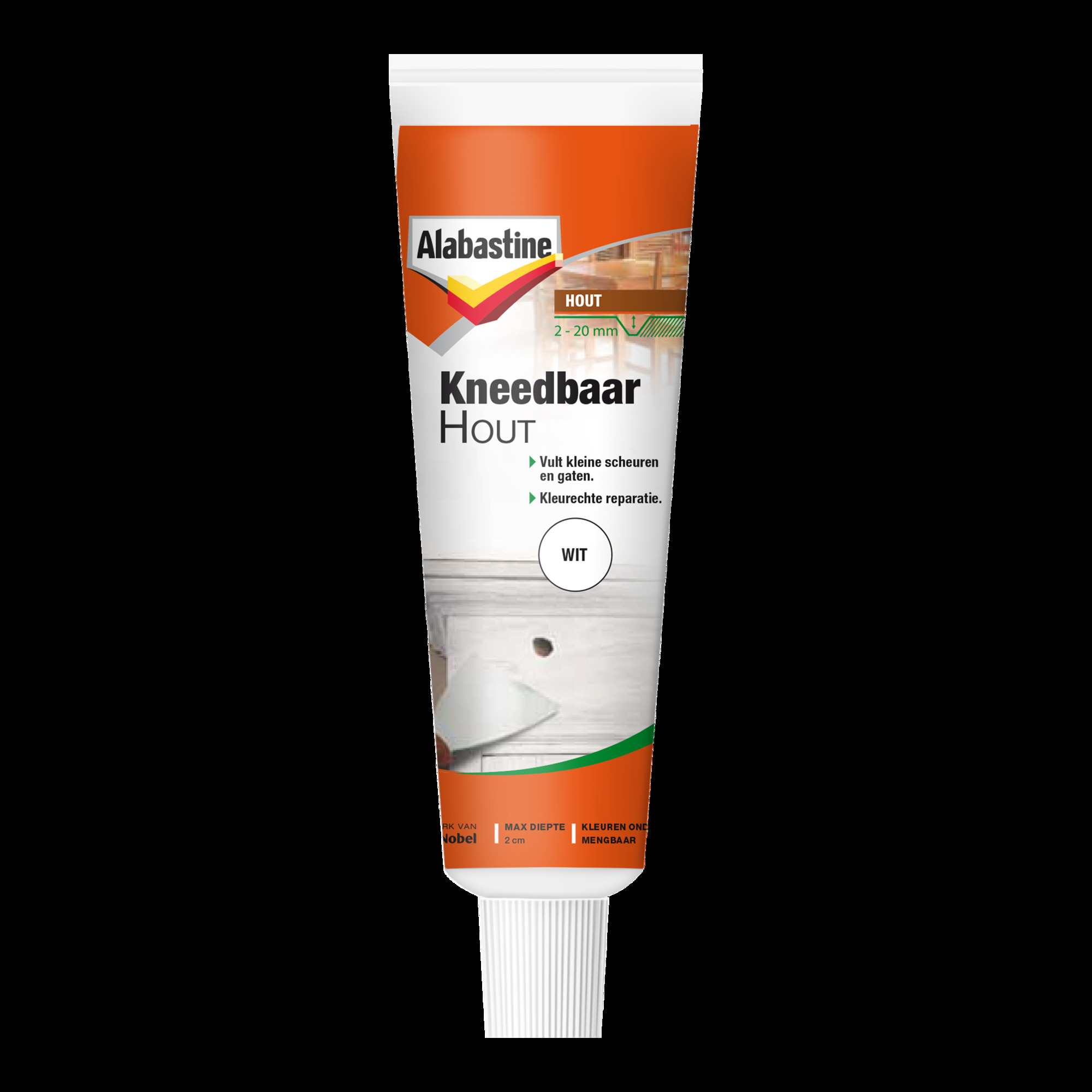 ALAB. KNEEDBAAR HOUT WIT 75GR