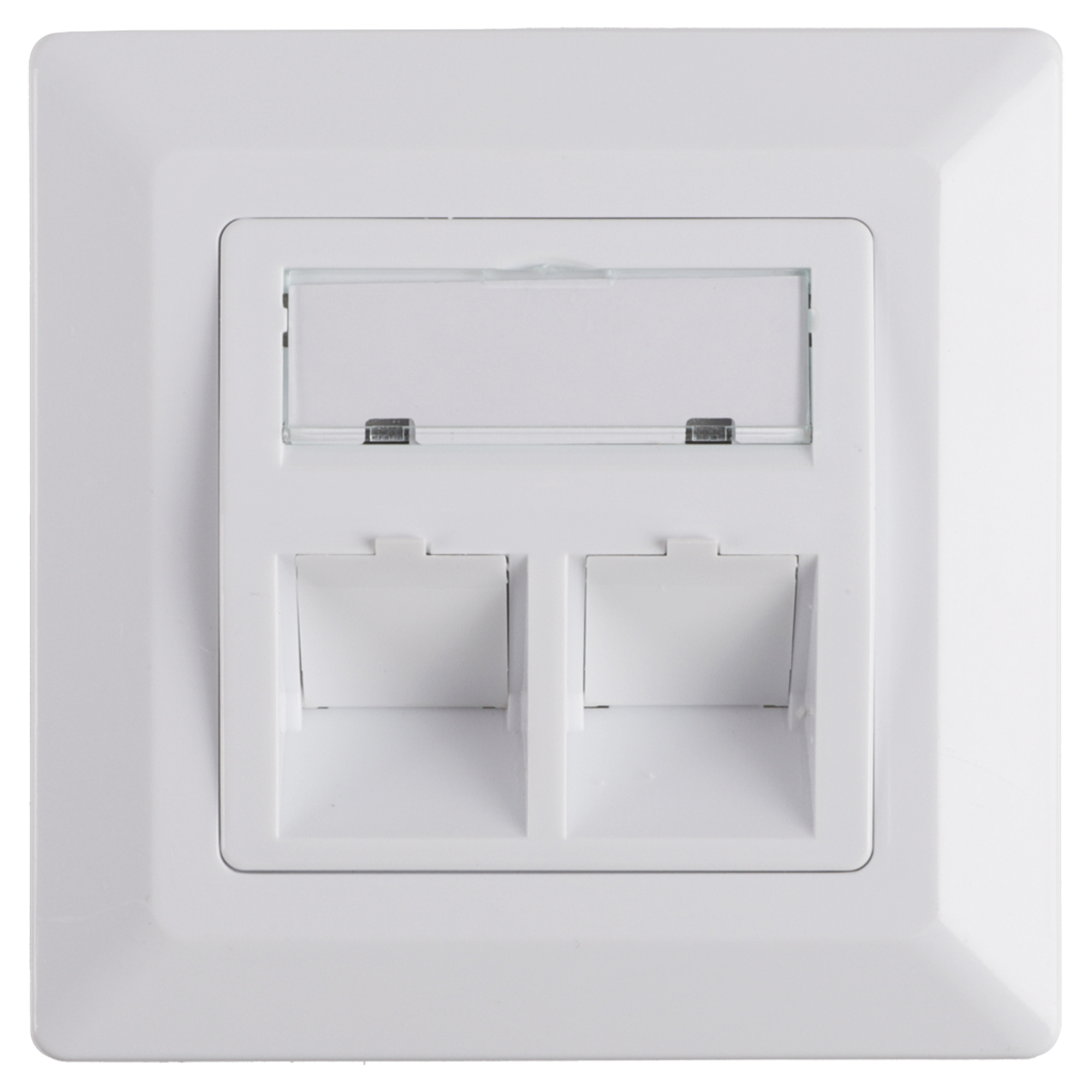 Q-LINK FTP CONTACTDOOS - INBOUW - 2-VOUDIG - RJ45 - CAT7 - KPN - WIT