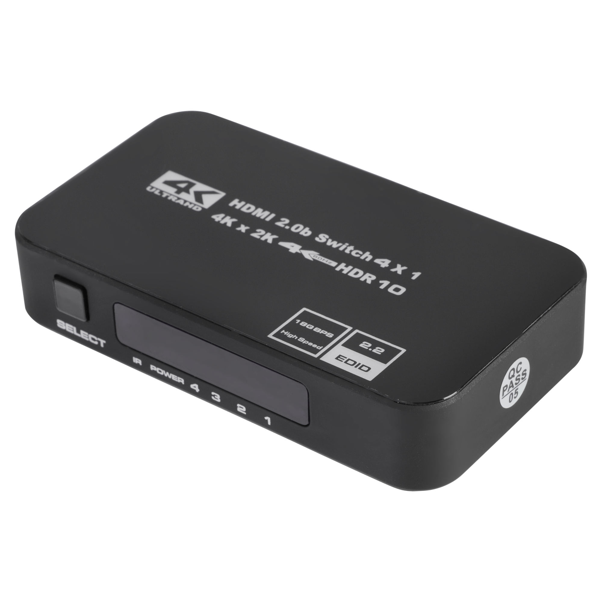 Q-LINK HDMI SWITCH - HD - 4P - 4K/60HZ - ZWART