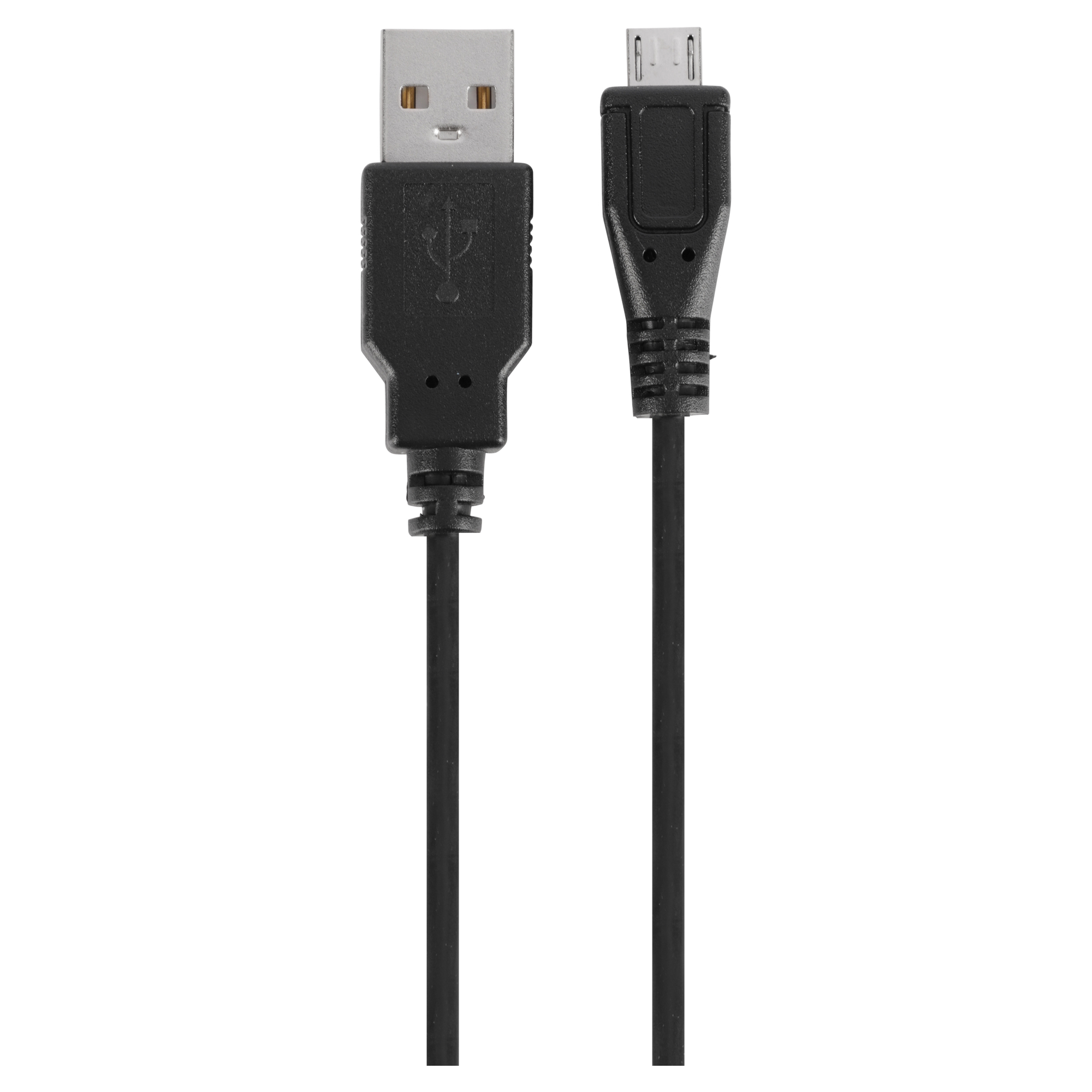 Q-LINK USB KABEL - 2.0 - USB-A MALE/MICRO - ZWART - 2 M