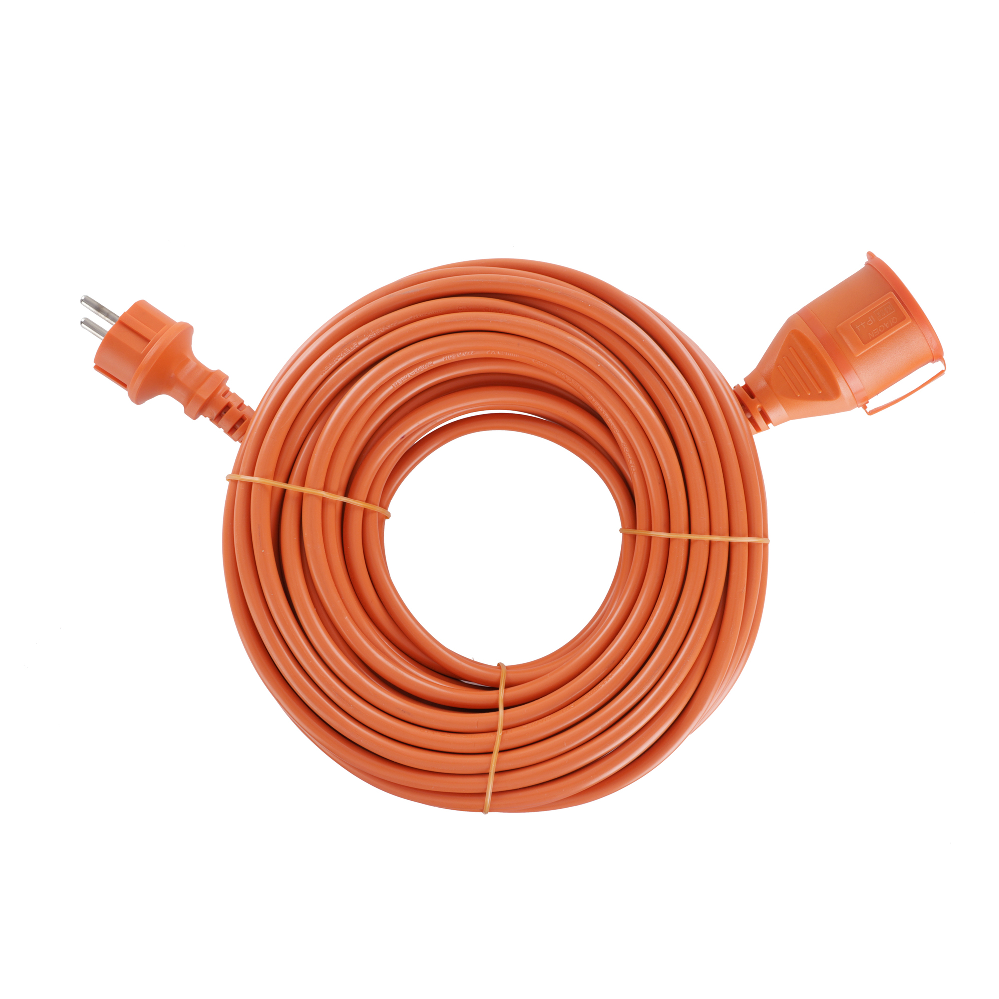 Q-LINK VERLENGSNOER - 2 X 1.5 MM² - IP44 - TUIN - ORANJE