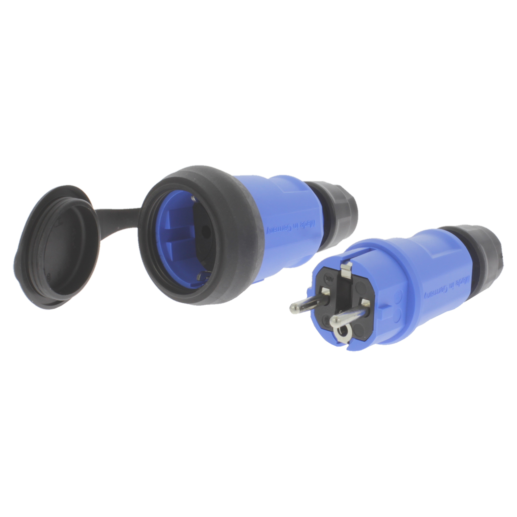 STEKKERSET - STEKKER EN CONTRASTEKKER - 16A - IP44 - BLAUW