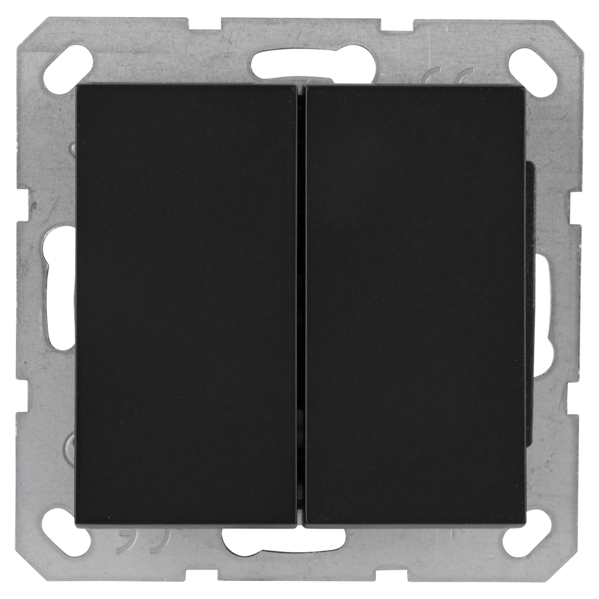 Q-LINK S-LINE SCHAKELAAR - INBOUW - SERIE - MAT ZWART