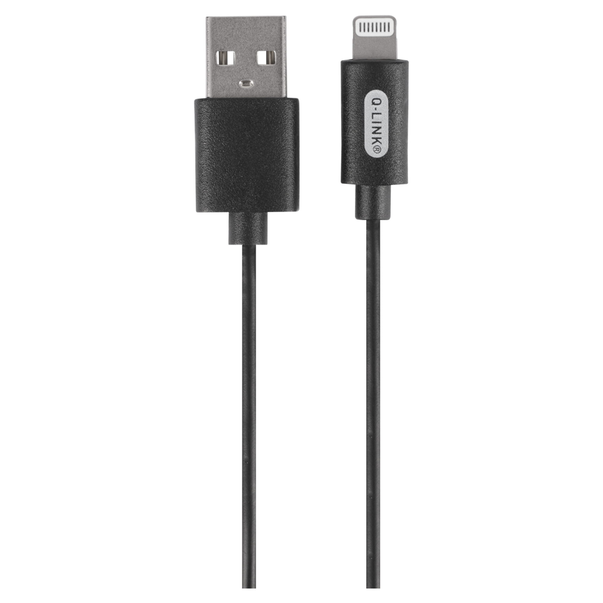 Q-LINK DATAKABEL - USB/IPHONE - MFI - ZWART - 1 M