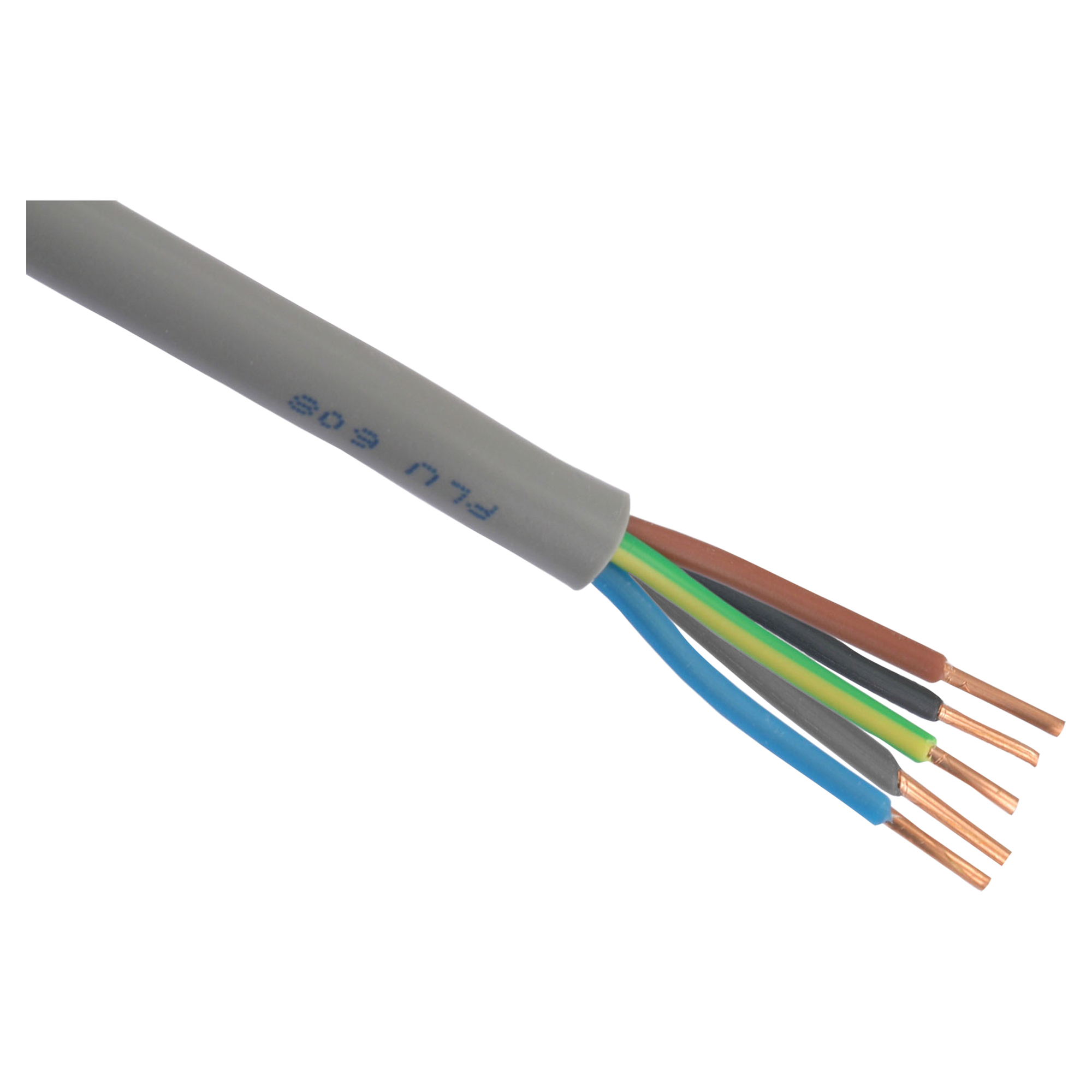 BUITENKABEL - XMVK - 5 X 2.5 MM² - 25 M - GRIJS