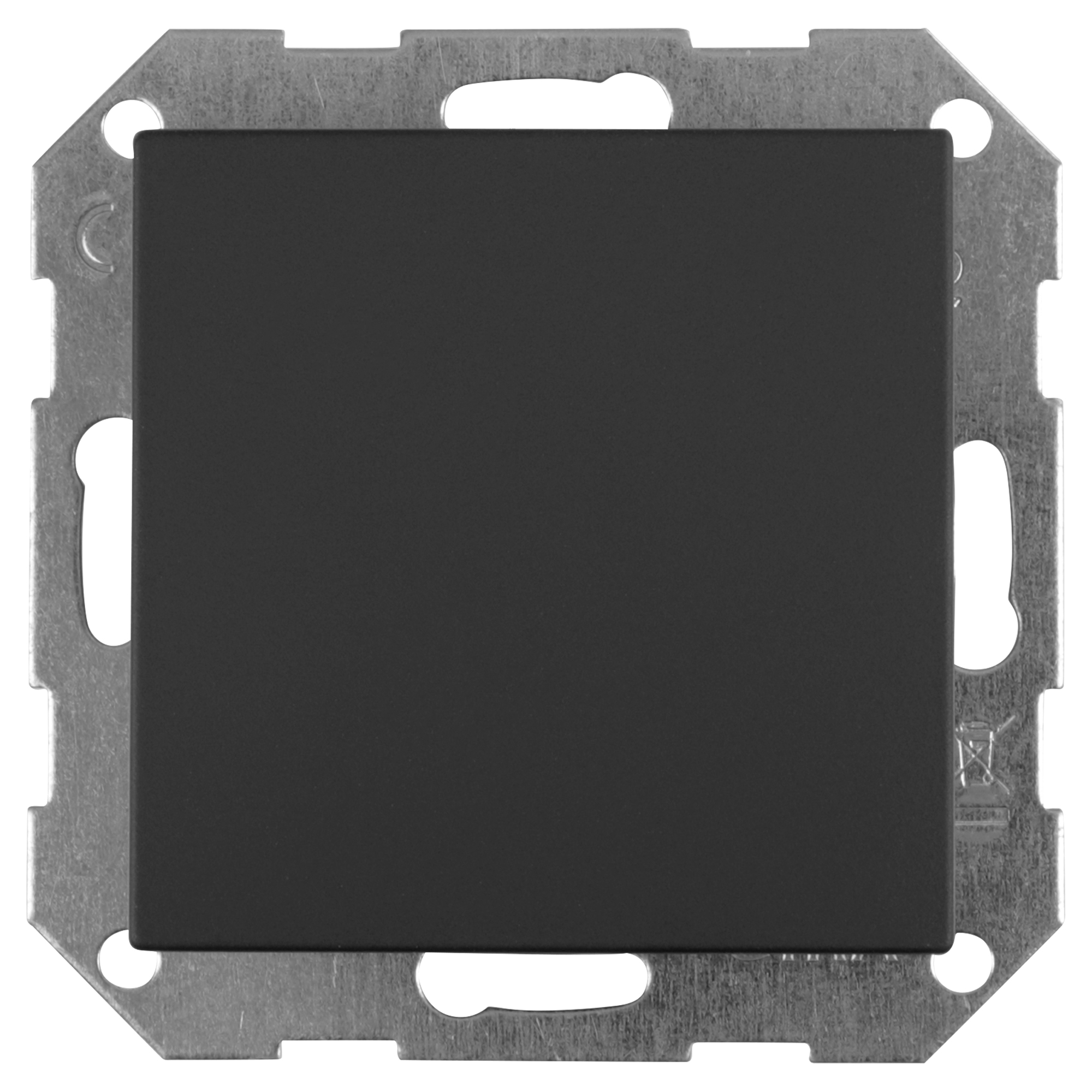 GIRA E2 BLINDPLAAT - INBOUW - ZWART