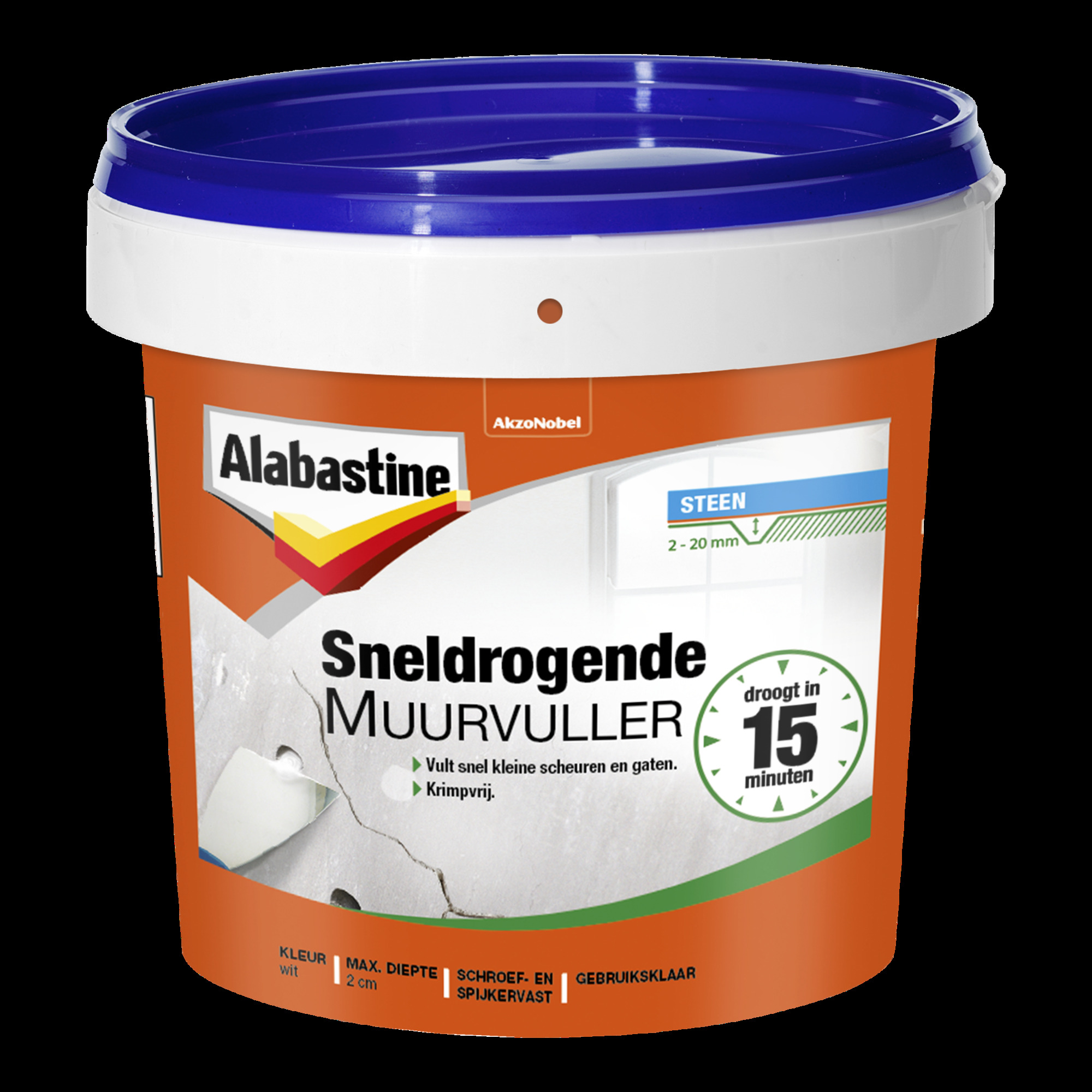 ALAB. SNELDROGENDE MUURVUL. POT 1KG