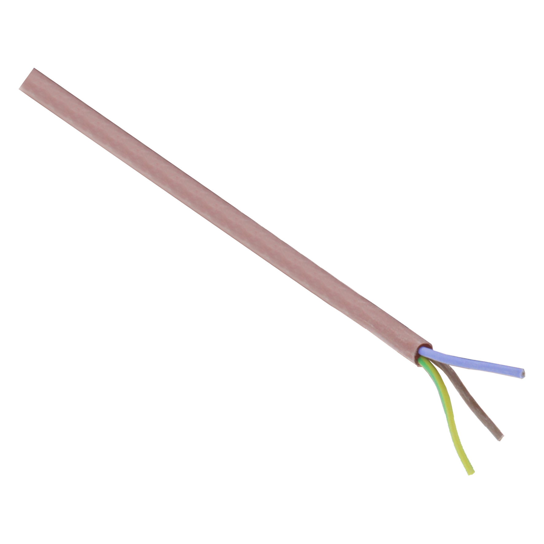 SILICONEN KABEL - HITTEBESTENDIG - 3 X 0.75 MM² - 25 M - ROOD/BRUIN