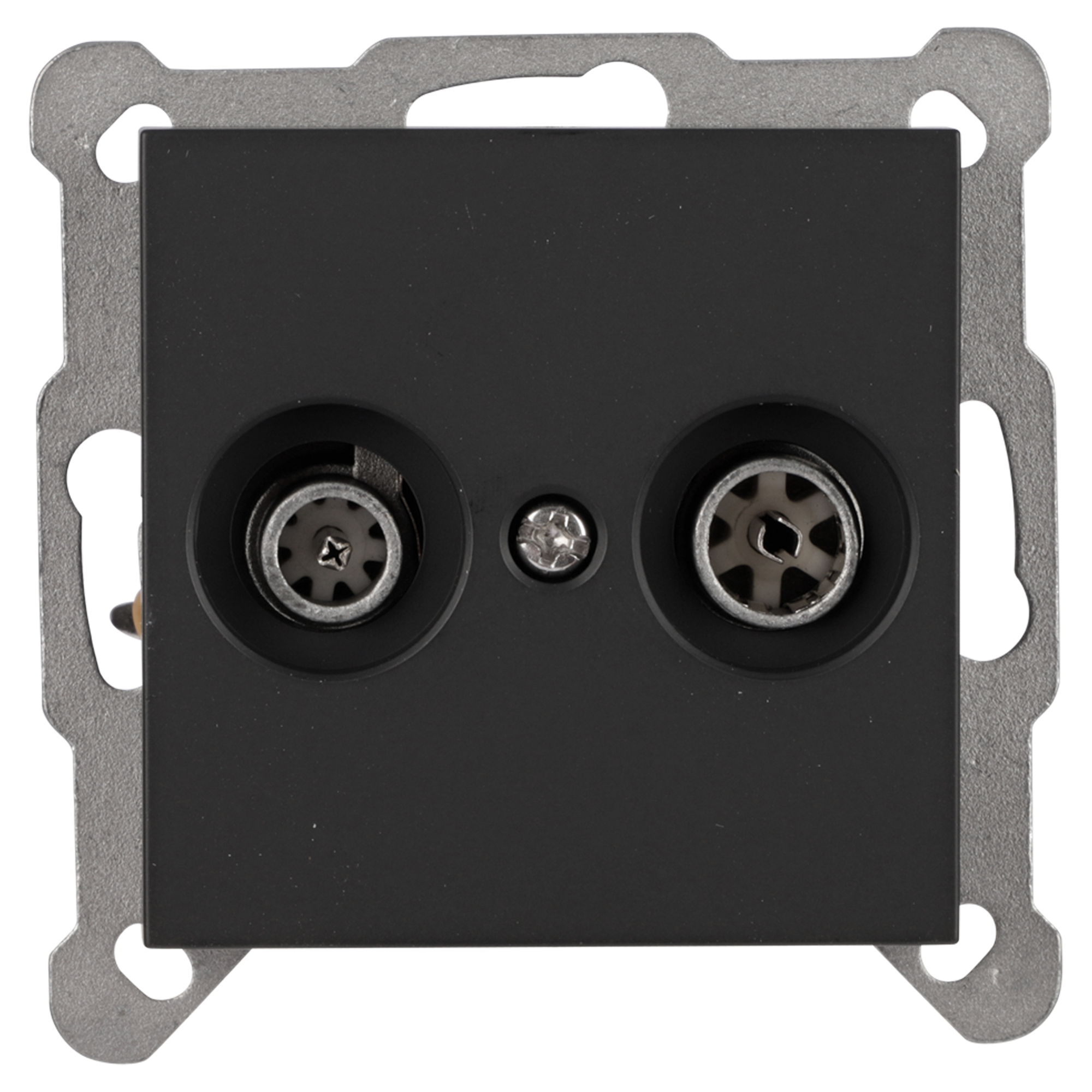 Q-LINK S-LINE CONTACTDOOS - INBOUW - RADIO/TV - MAT ZWART