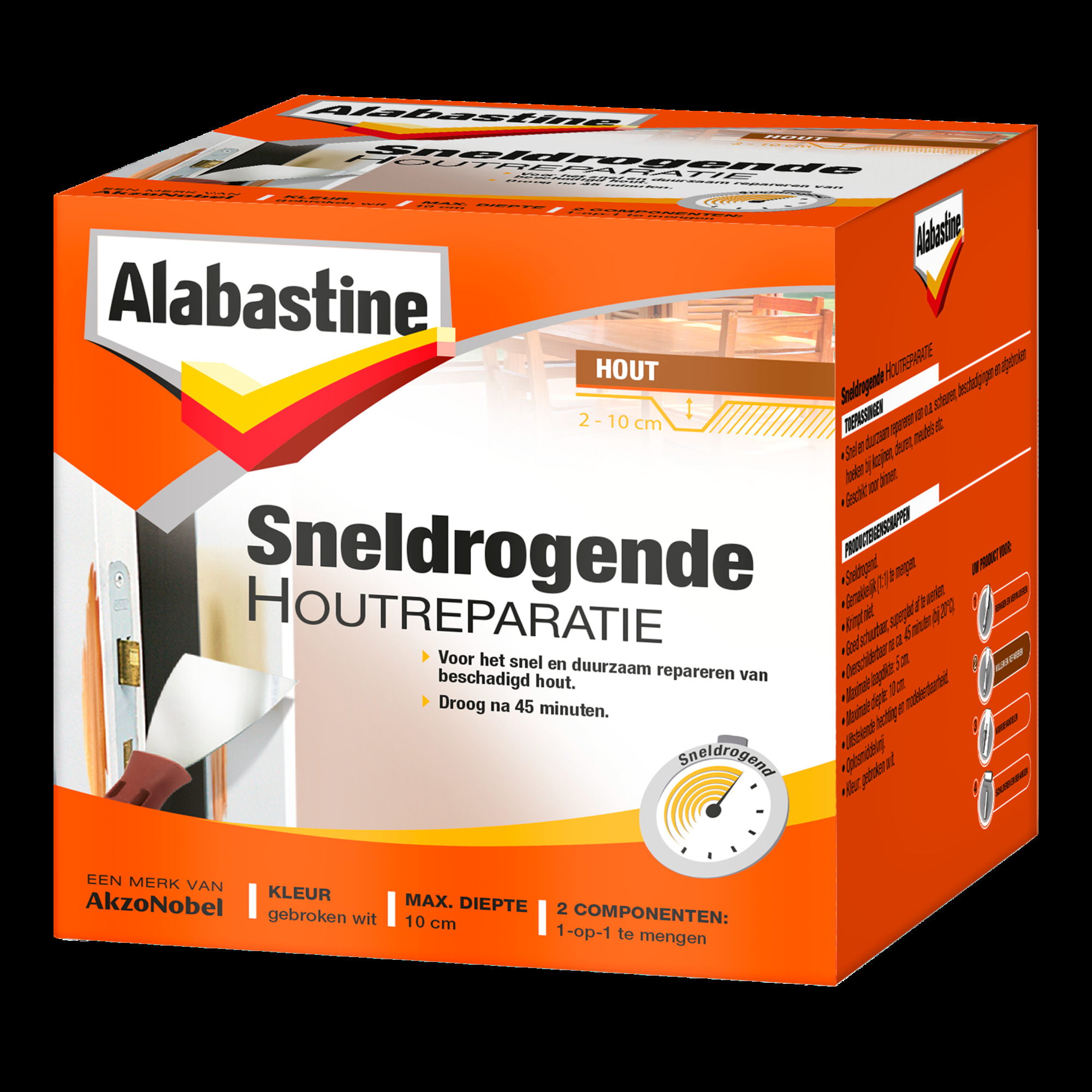 ALAB.SNELDR.HOUTREP.2 COMP.SET500GR