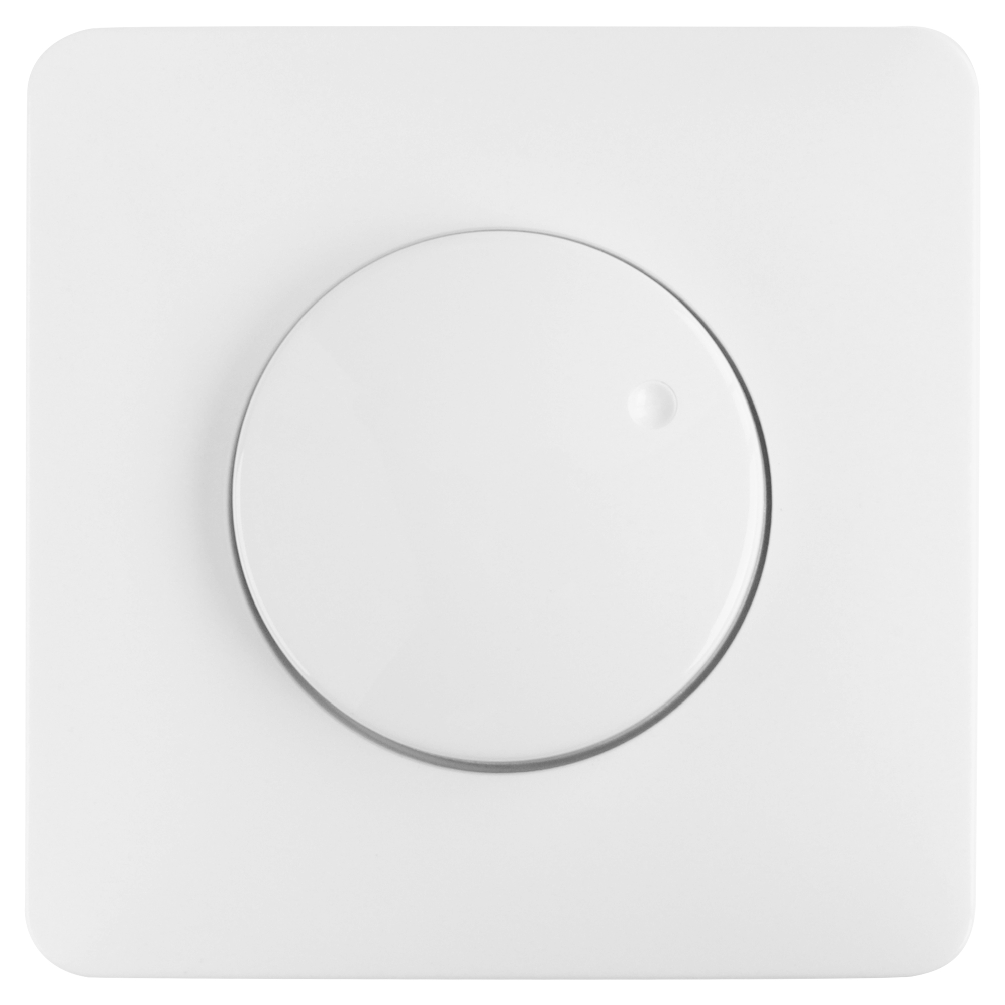 PEHA STANDARD CENTRAALPLAAT - MET KNOP - TBV DIMMER - POLARWIT