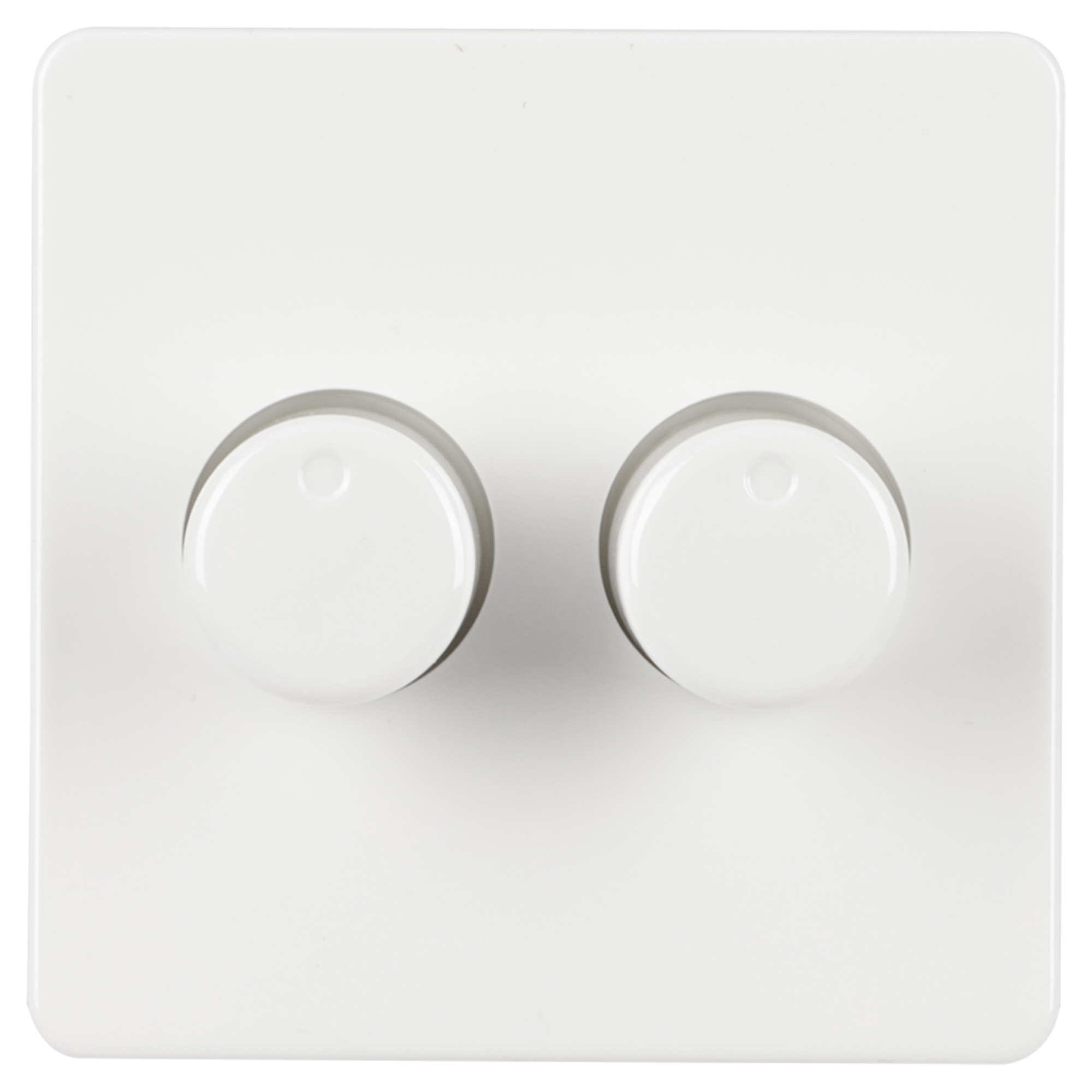 CENTRAALPLAAT - INBOUW - MET KNOP - DUODIMMER - TBV PEHA STANDARD - POLARWIT
