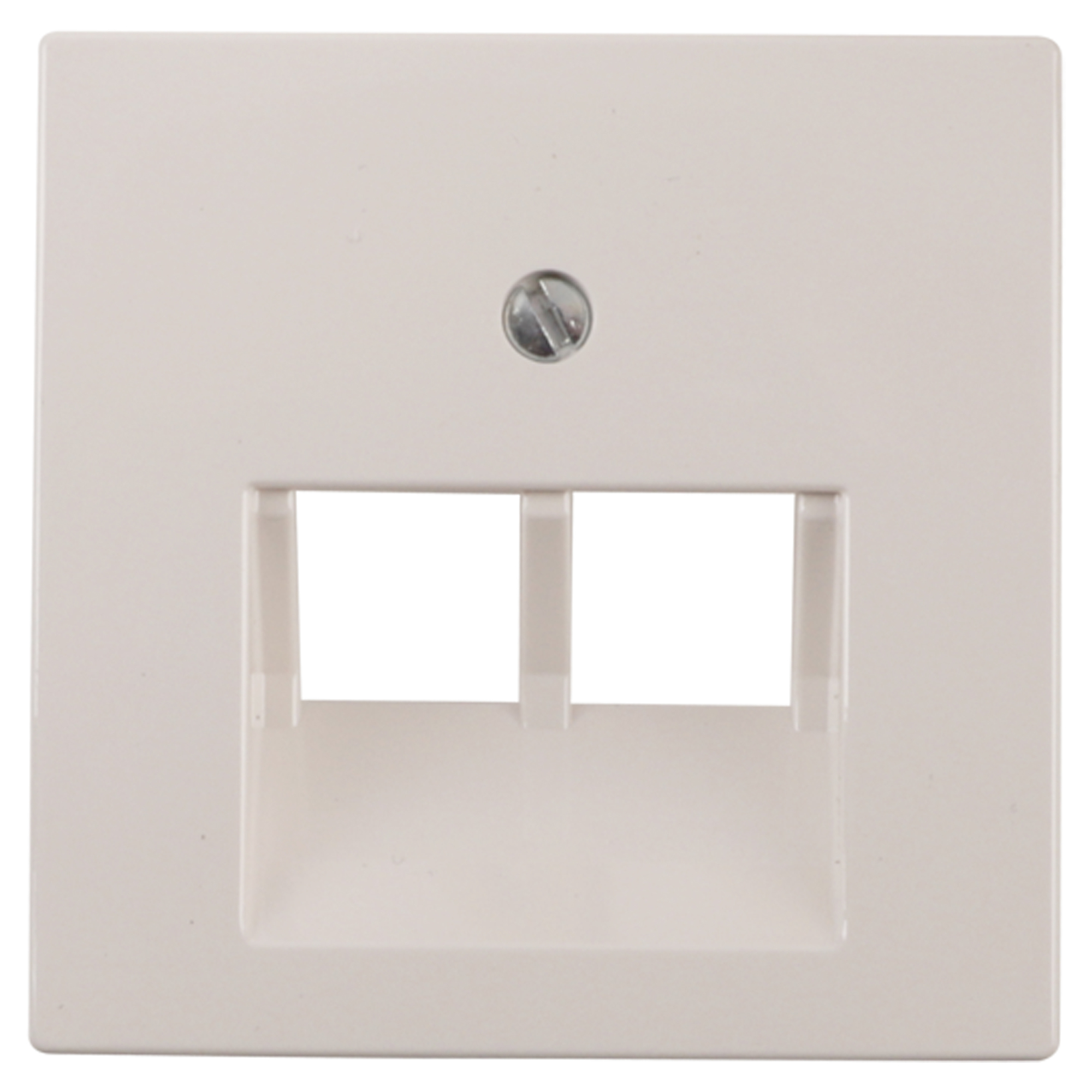 JUNG AS500 CENTRAALPLAAT - TELEFOON/DATA - 2 X 8-POLIG - POLARWIT