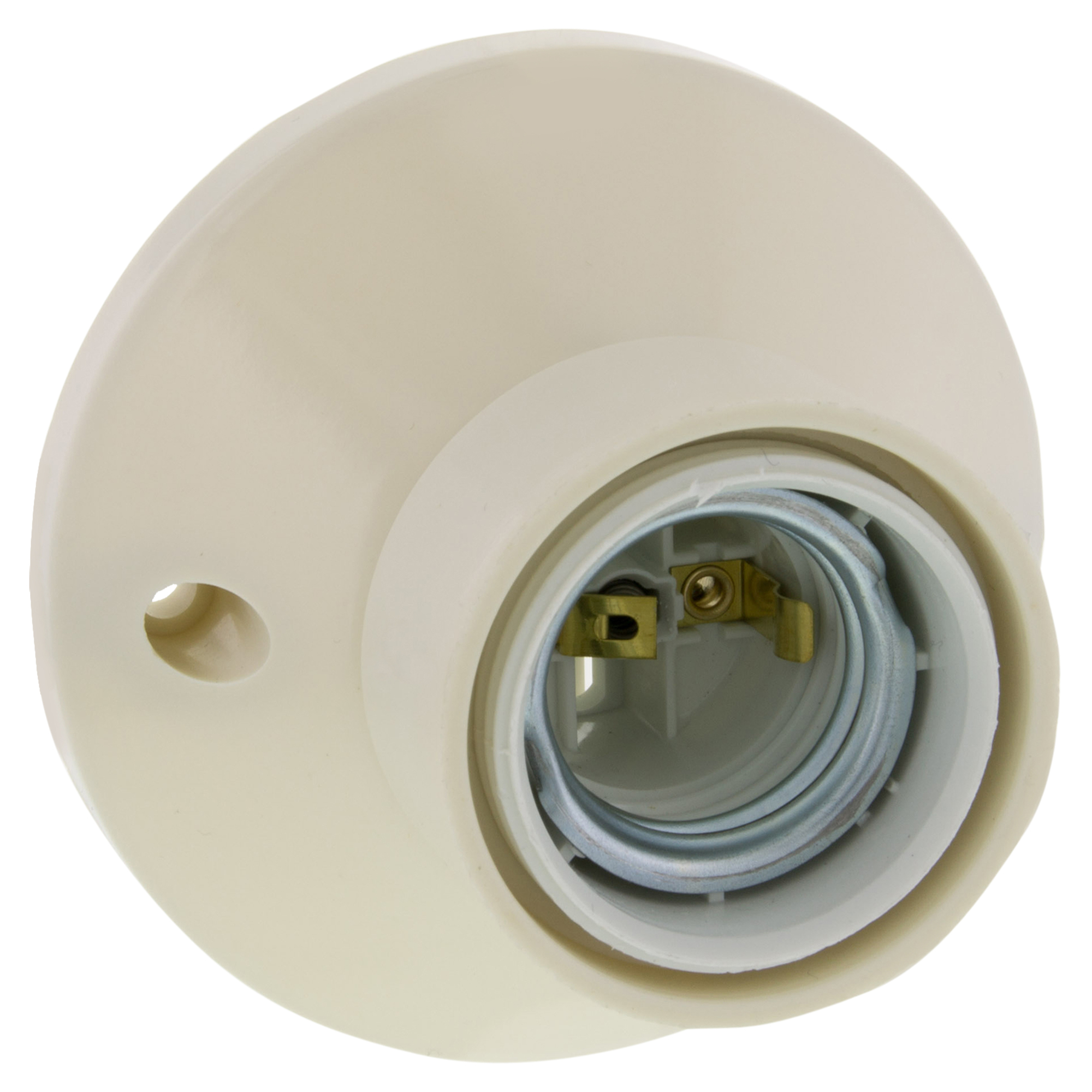 PLAFONDFITTING - E27 - RECHT - MAX 60W - CREME