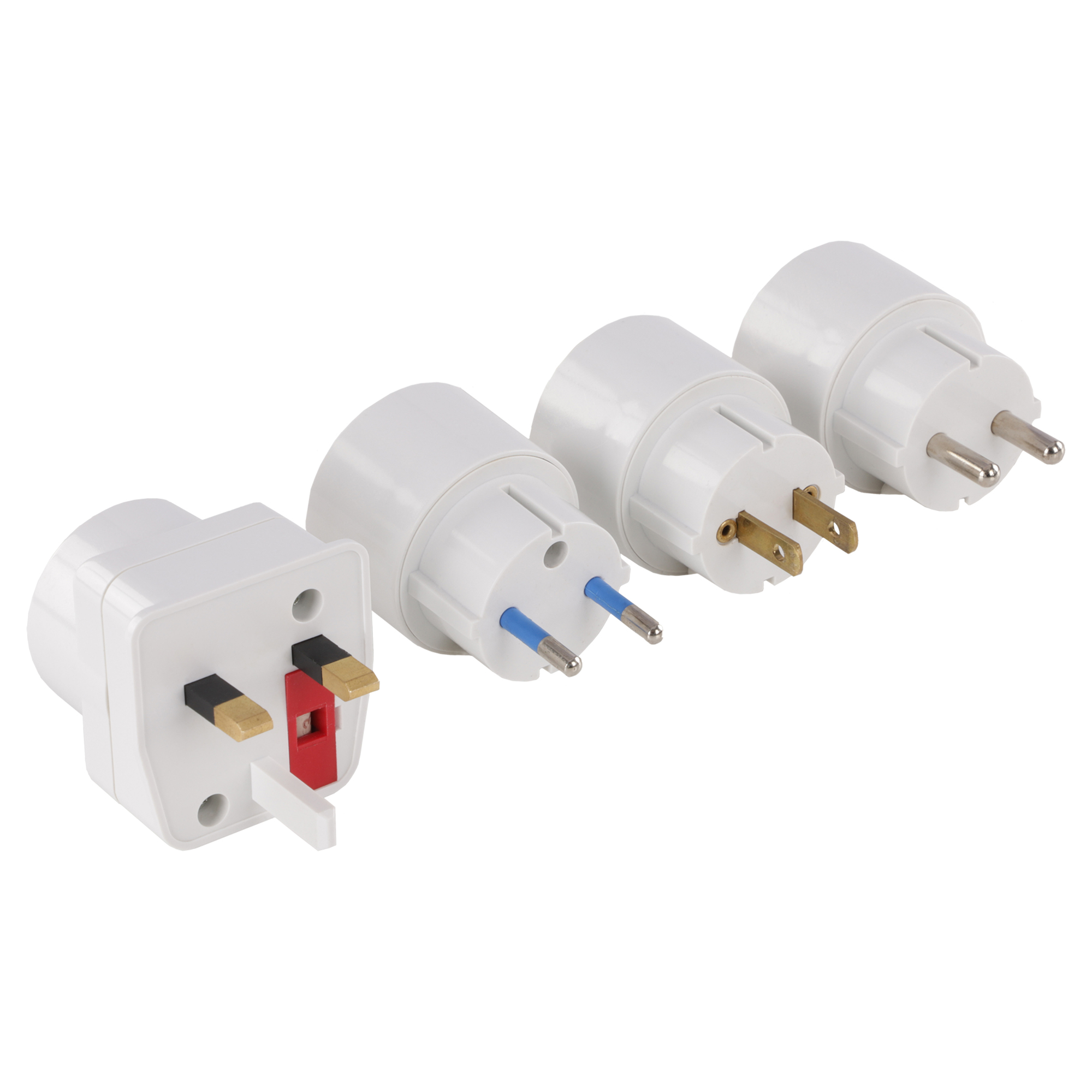 Q-LINK REISSTEKKER SET - 4-VOUDIG - ADAPTER - WIT