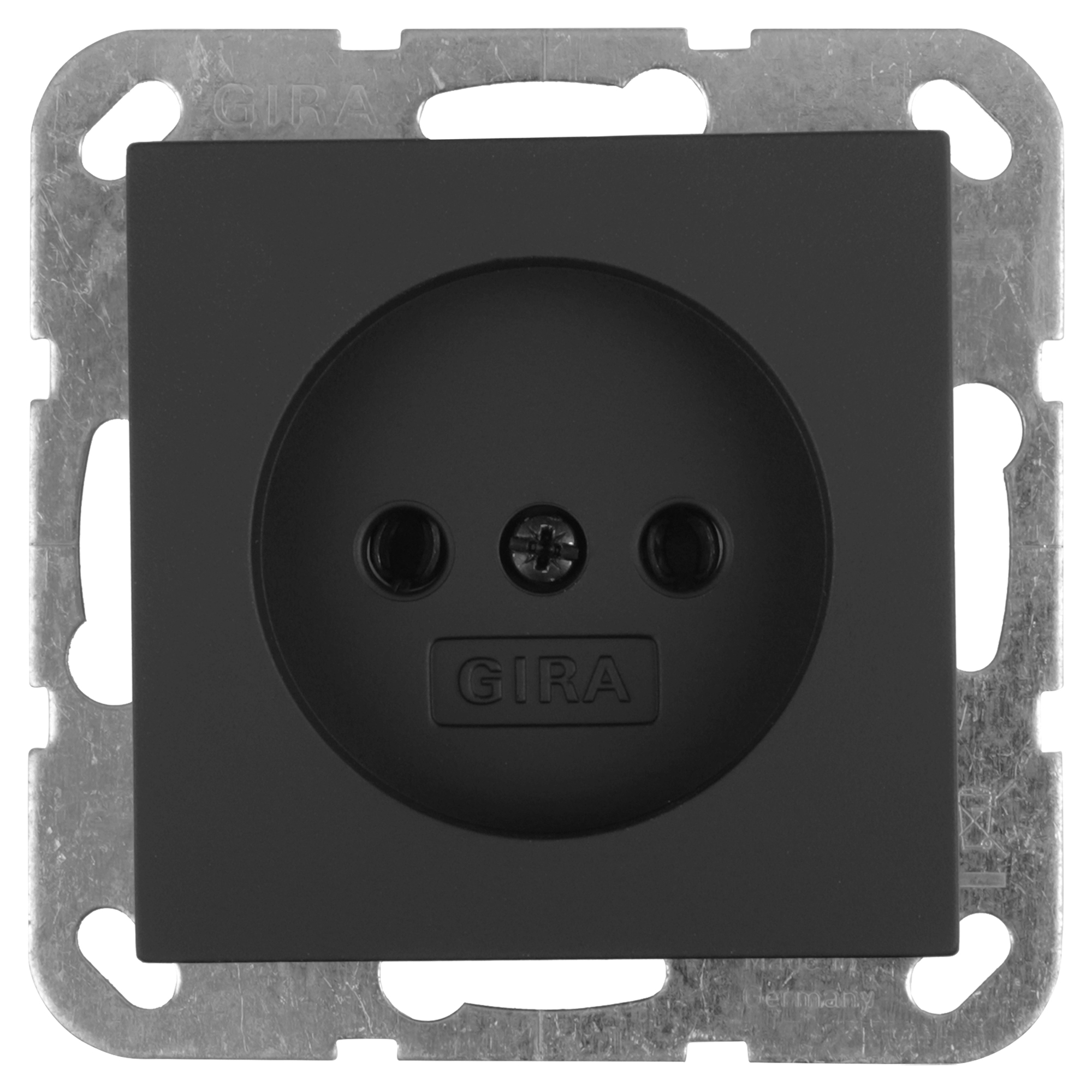 GIRA E2 CONTACTDOOS - INBOUW - 1-VOUDIG - ZWART