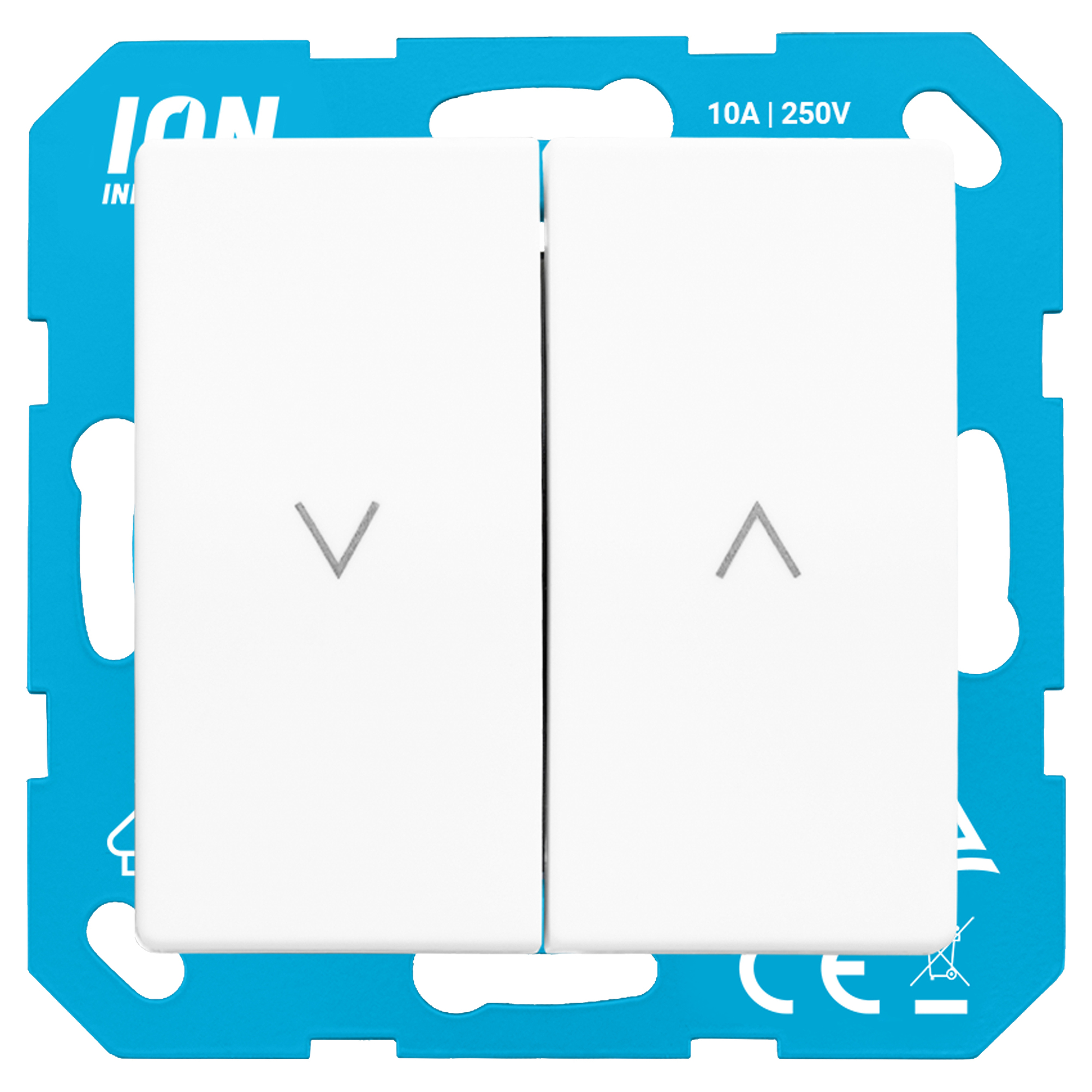 ION INDUSTRIES V1/J1 JALOEZIESCHAKELAAR - INBOUW - ALPIN WIT