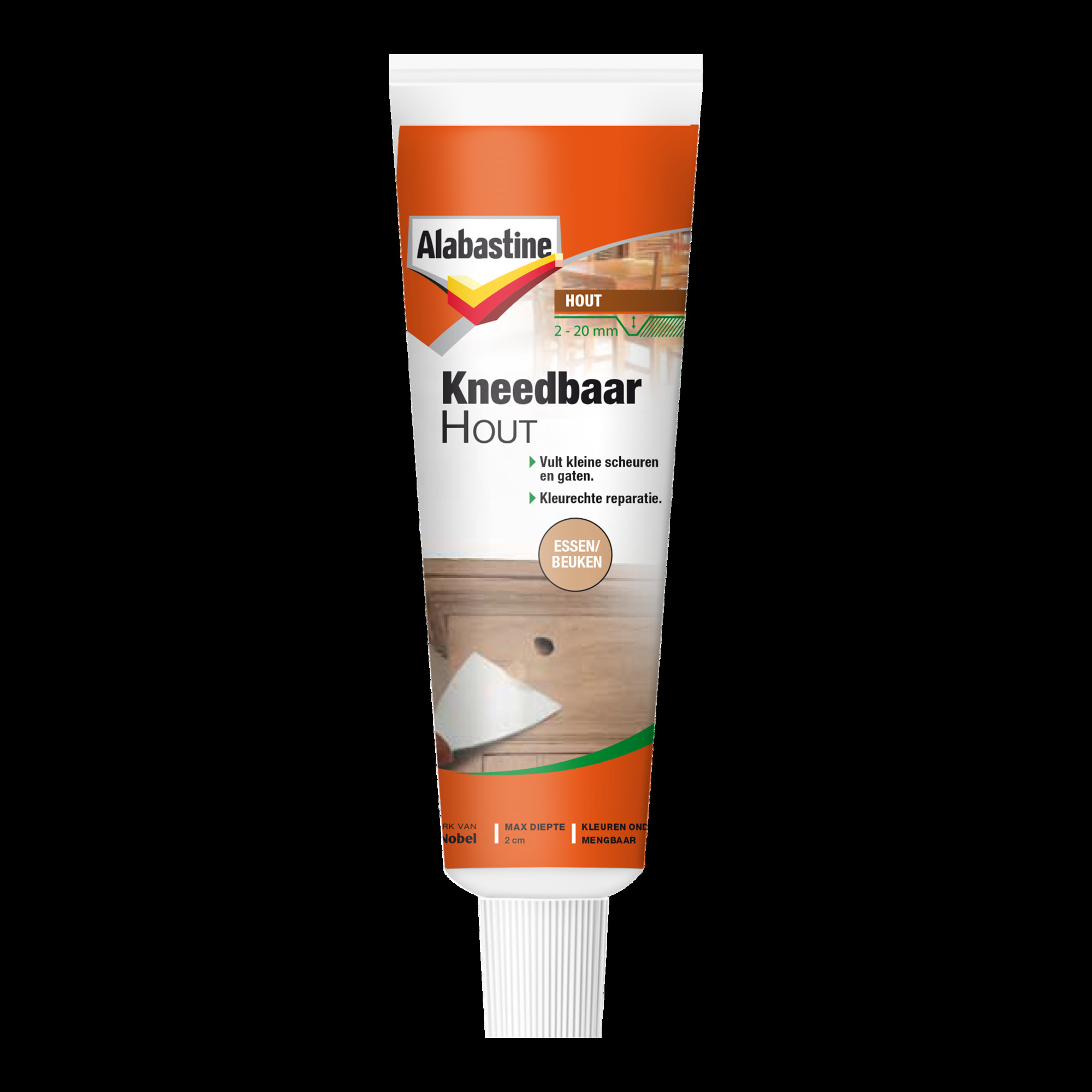 ALAB. KNEEDBAAR HOUT ESS/BEUK 75GR