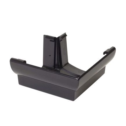 NICOLL OVATION BUITENHOEKSTUK 90°, PVC, 125 MM, ZWART
