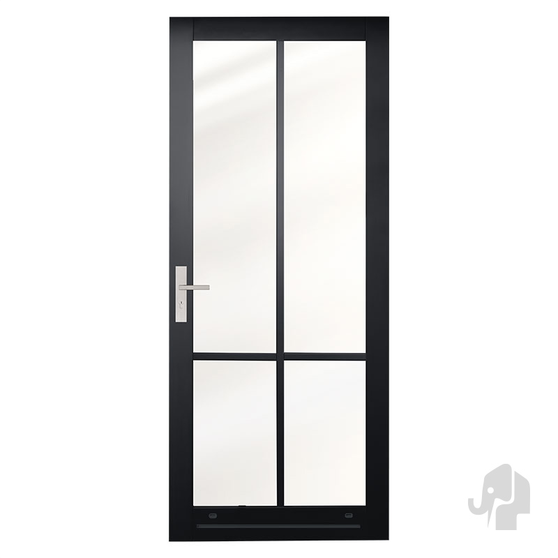 FSC PRODUCTIE BALKONDEUR NERO EXTERIORE BRESCIA 103X211,5CM INCL. GEMONTEERD HR++ ISOLATIEGLAS