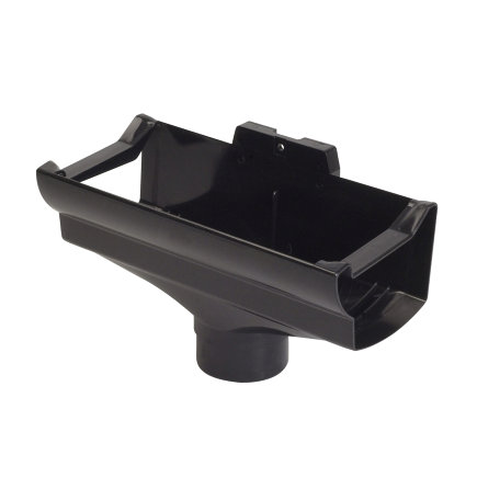 NICOLL OVATION GOOTUITLOOP, CENTRAAL, 125 X 80 MM, ZWART