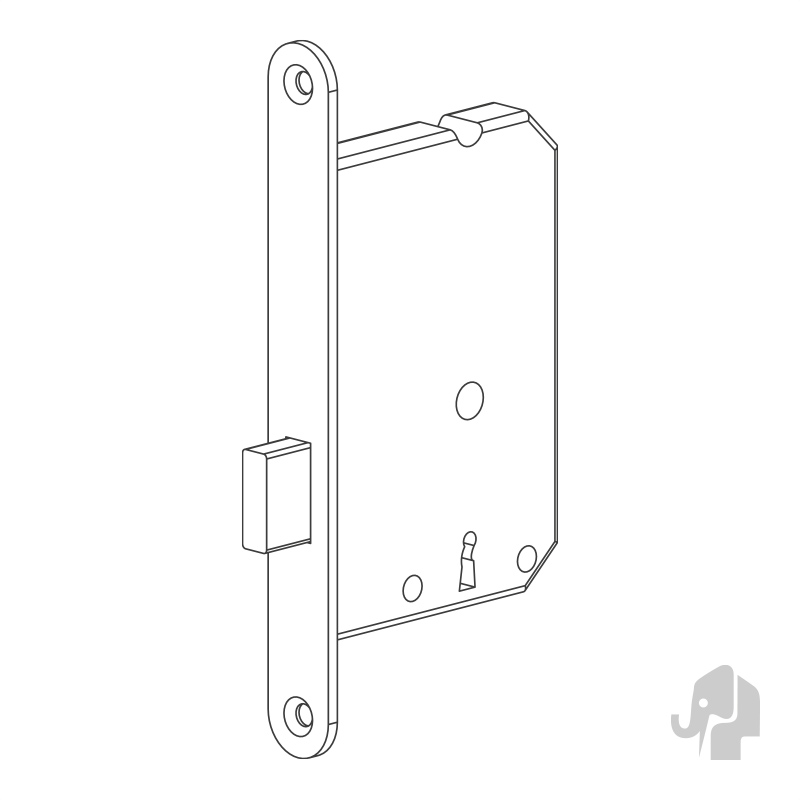KASTSLOT (MODEL 1256) RVS VOORPLAAT - Afbeelding 2