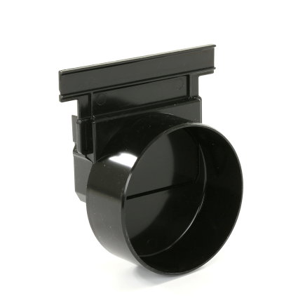 NICOLL EINDSTUK MET UITLOOP, CONNECTO 100, PVC, ZWART, 110MM