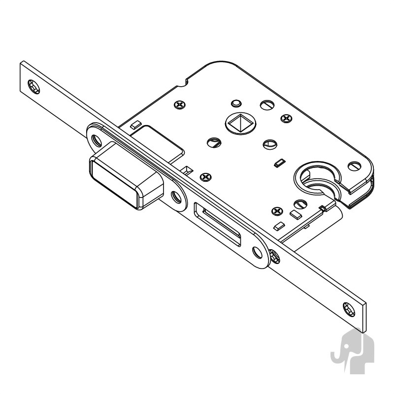 CABANA MAGNEET CILINDER SLOT RVS VOORPLAAT - Afbeelding 3