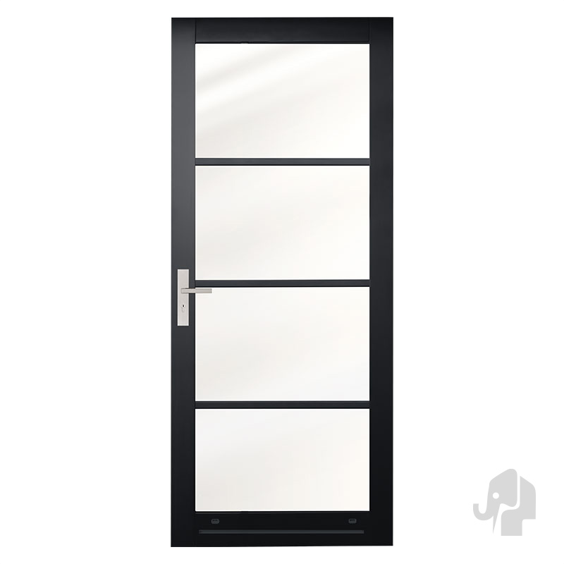 FSC PRODUCTIE BALKONDEUR NERO EXTERIORE CHIARI 68X201,5CM INCL. GEMONTEERD HR++ ISOLATIEGLAS
