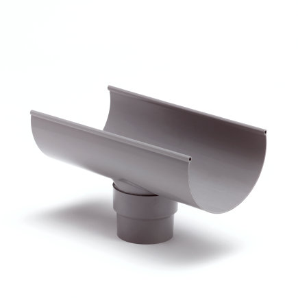 S-LON GOOTUITLOOP VOOR MASTGOOT, PVC, 6", GRIJS